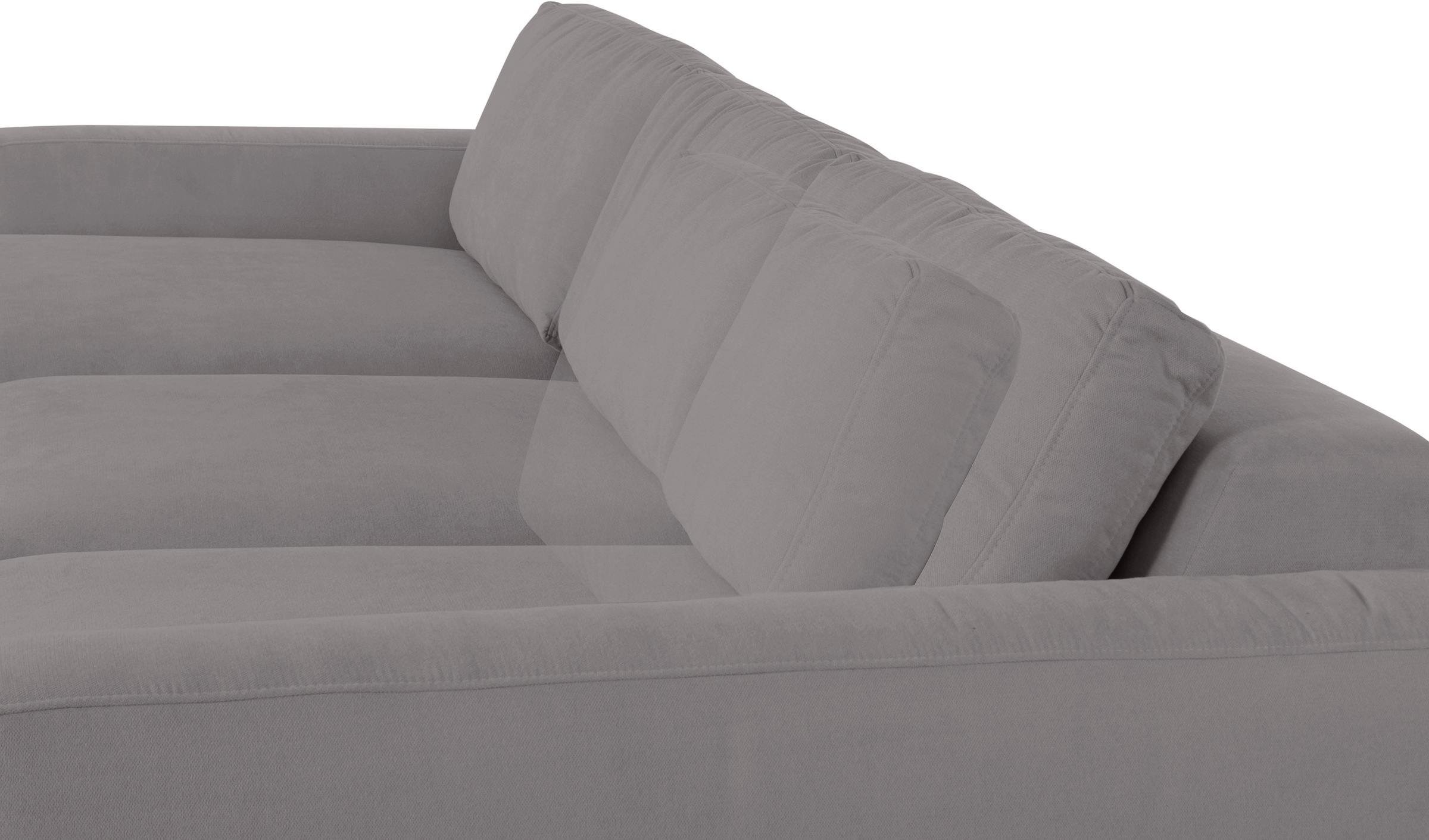 Places of Style Ecksofa »Bloomfield, L-Form«, extra tiefe Sitzfläche, wahlweise mit Sitztiefenverstellung