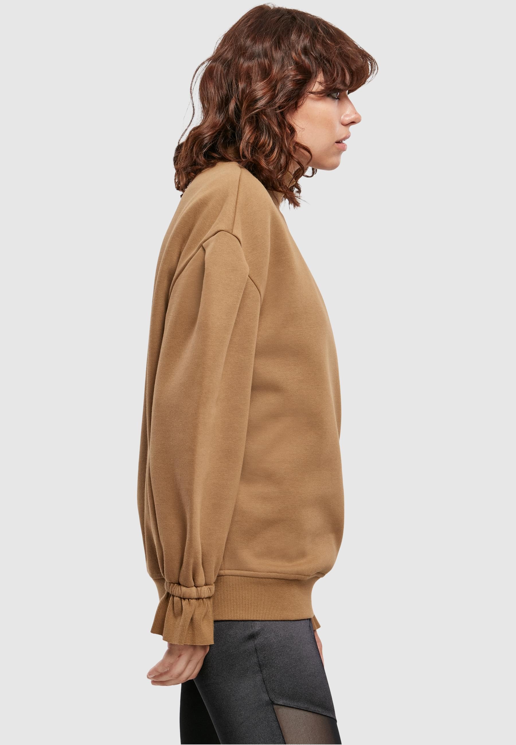URBAN CLASSICS Sweater »Urban Classics Damen Ladies Turtleneck Crew«, (1 tlg.)