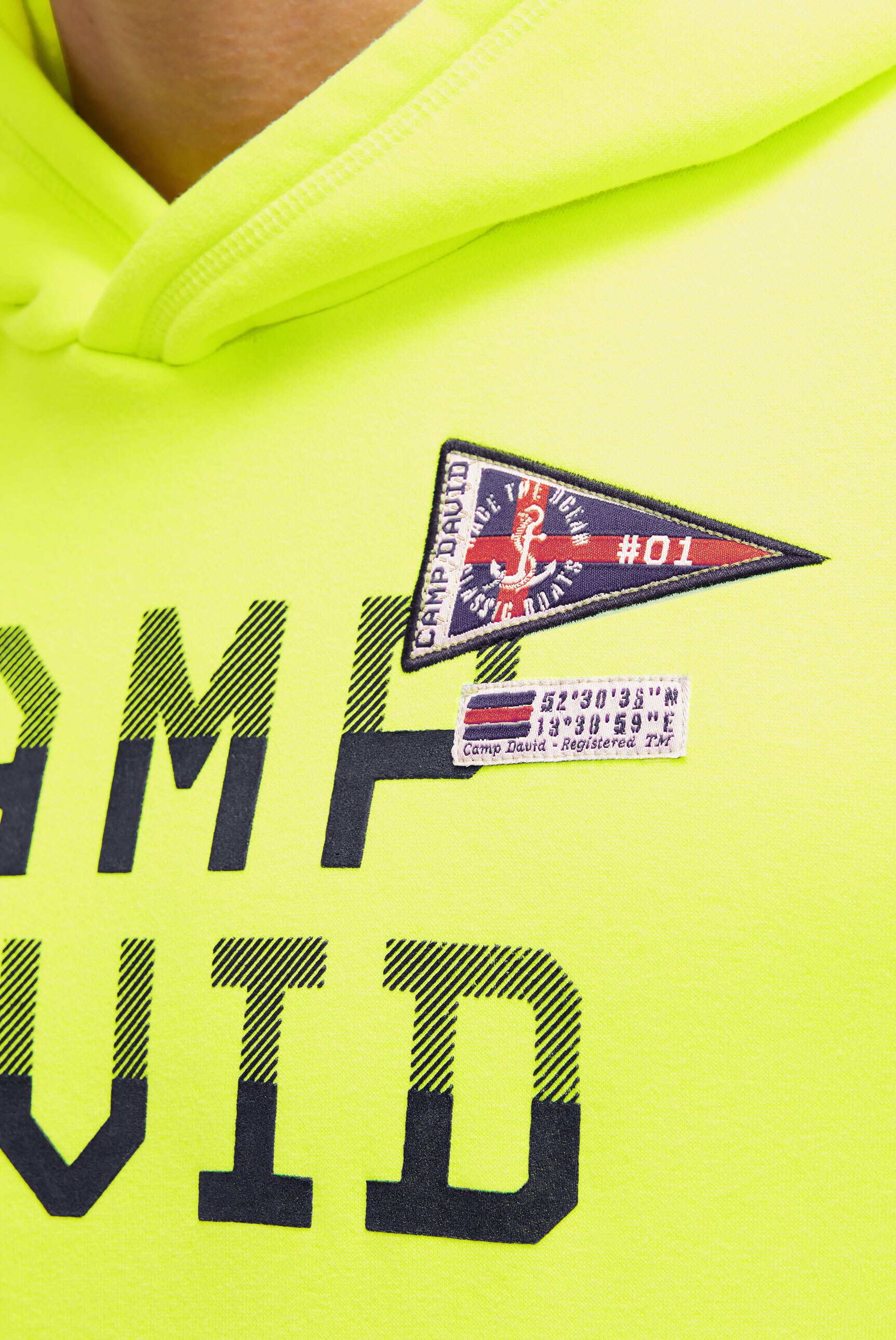 CAMP DAVID Kapuzensweatshirt , mit Rippbündchen
