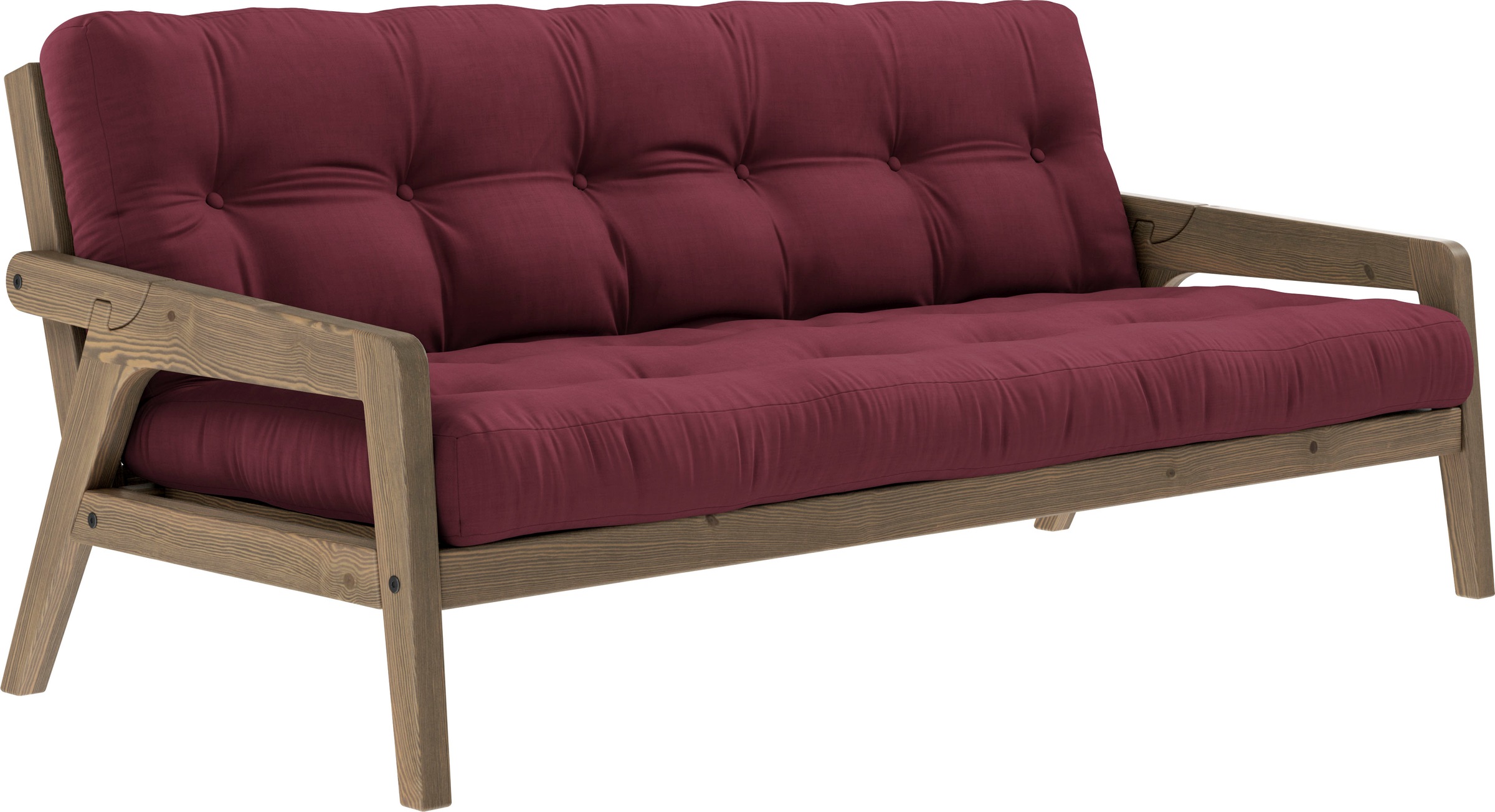 Karup Design Schlafsofa, Mit Holzstruktur, inkl. Futonmatratze, Liegefläche 130x190 cm