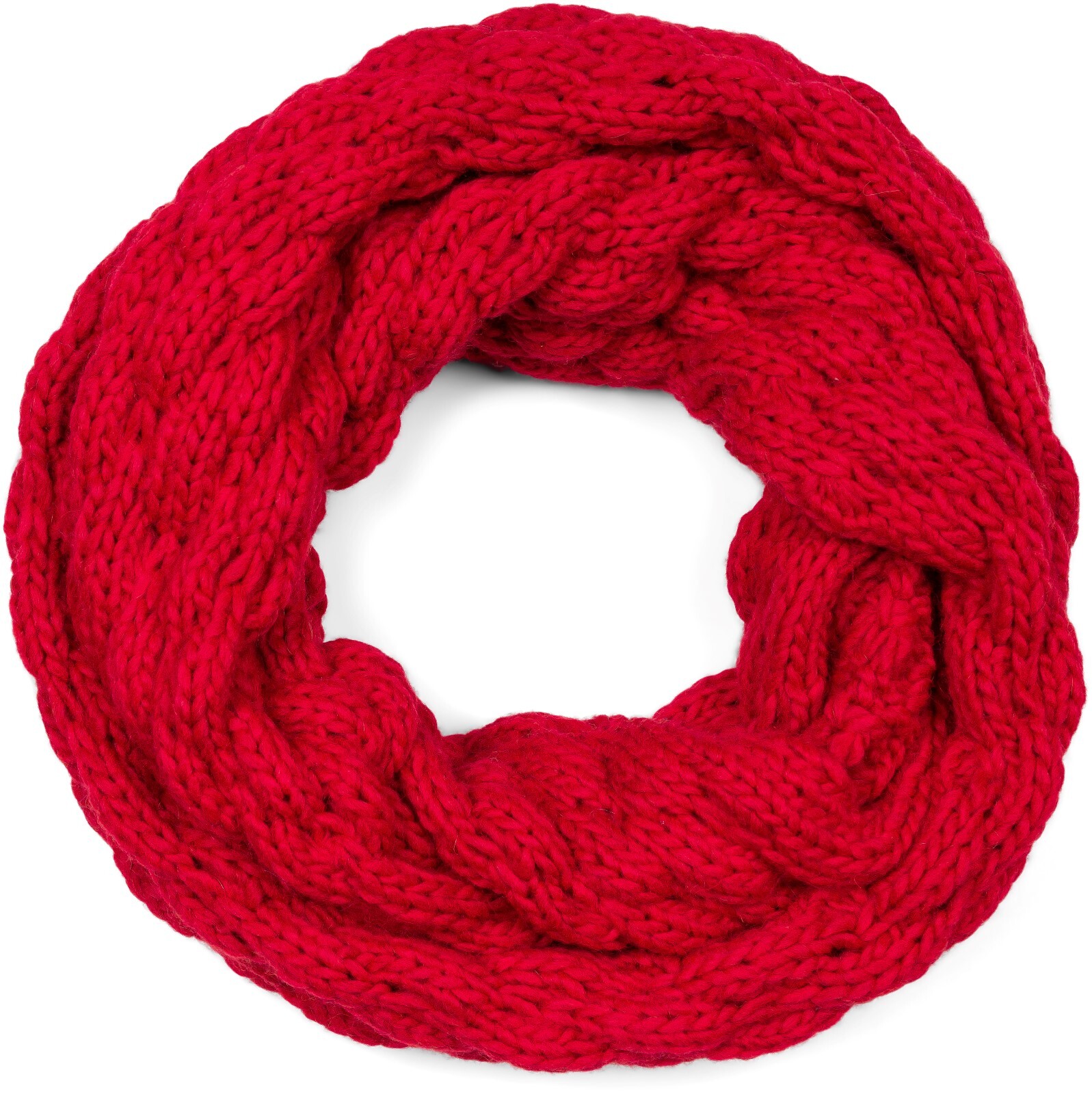 styleBREAKER Strickschal "Strick Loop mit Bubblemuster" 1 Stk.