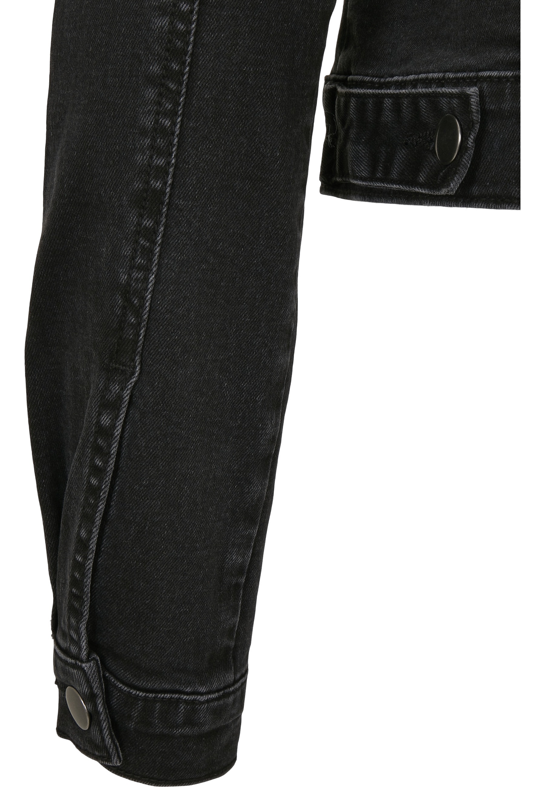 URBAN CLASSICS Jeansjacke »Urban Classics Damen Ladies Organic Denim Jacket« 1 Stk. tlg. ohne Kapuze