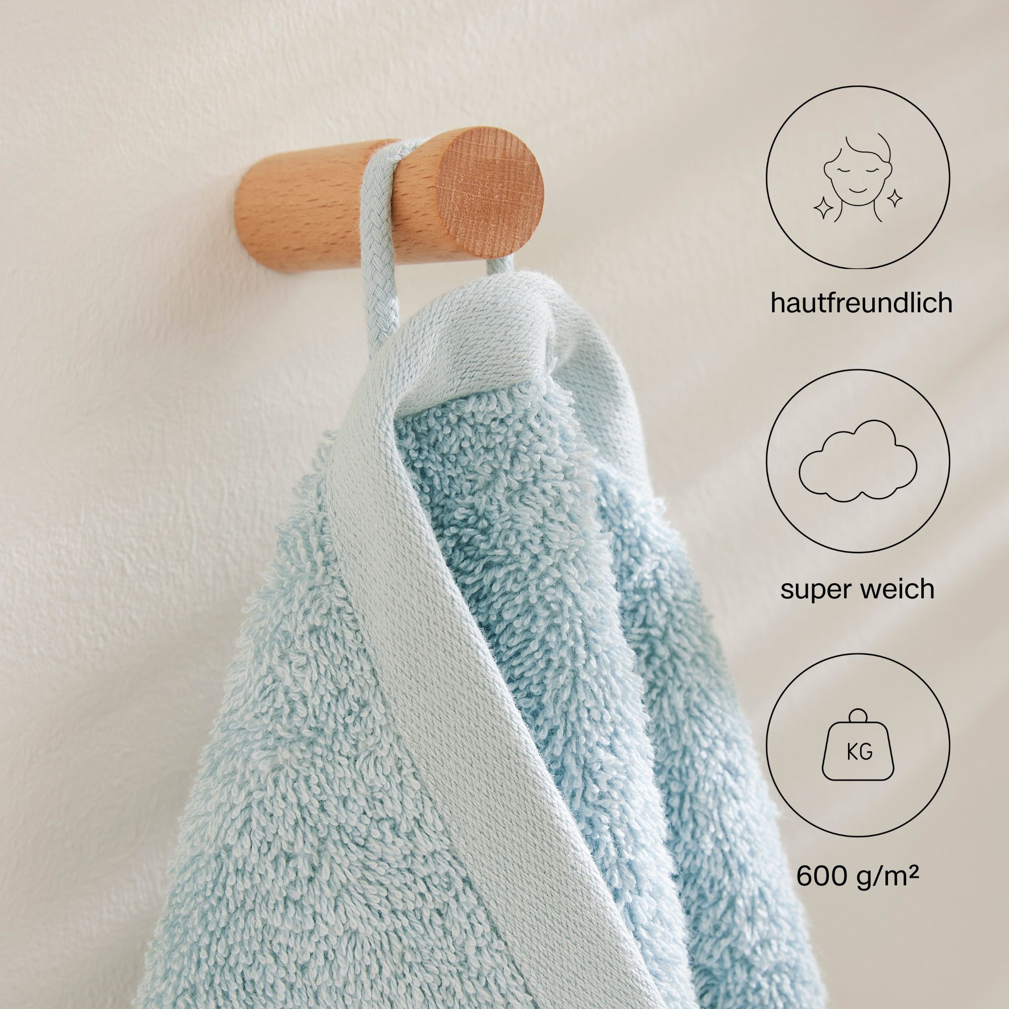 Thumbnail - s.Oliver Handtuch Set "s.Oliver, Premium Qualität, 600 gr/m²," Set 3 Stk. Walkfrottier 1 Gästetuch 30x50 cm, 1 Handtuch ...