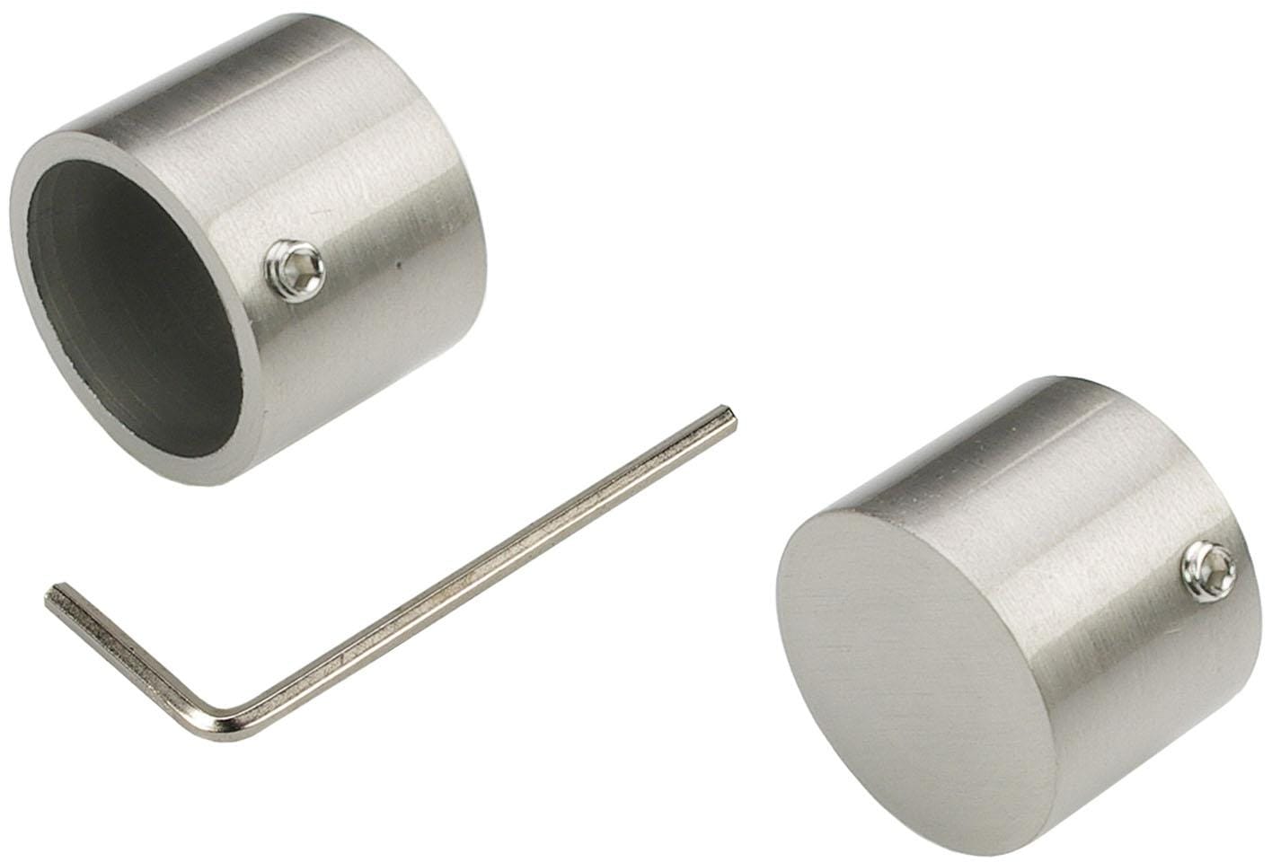 Liedeco Gardinenstange »CELQUADE02SG2L«, 2 läufig-läufig, Fixmaß, 2-läufig im Fixmaß Ø 25/20 mm