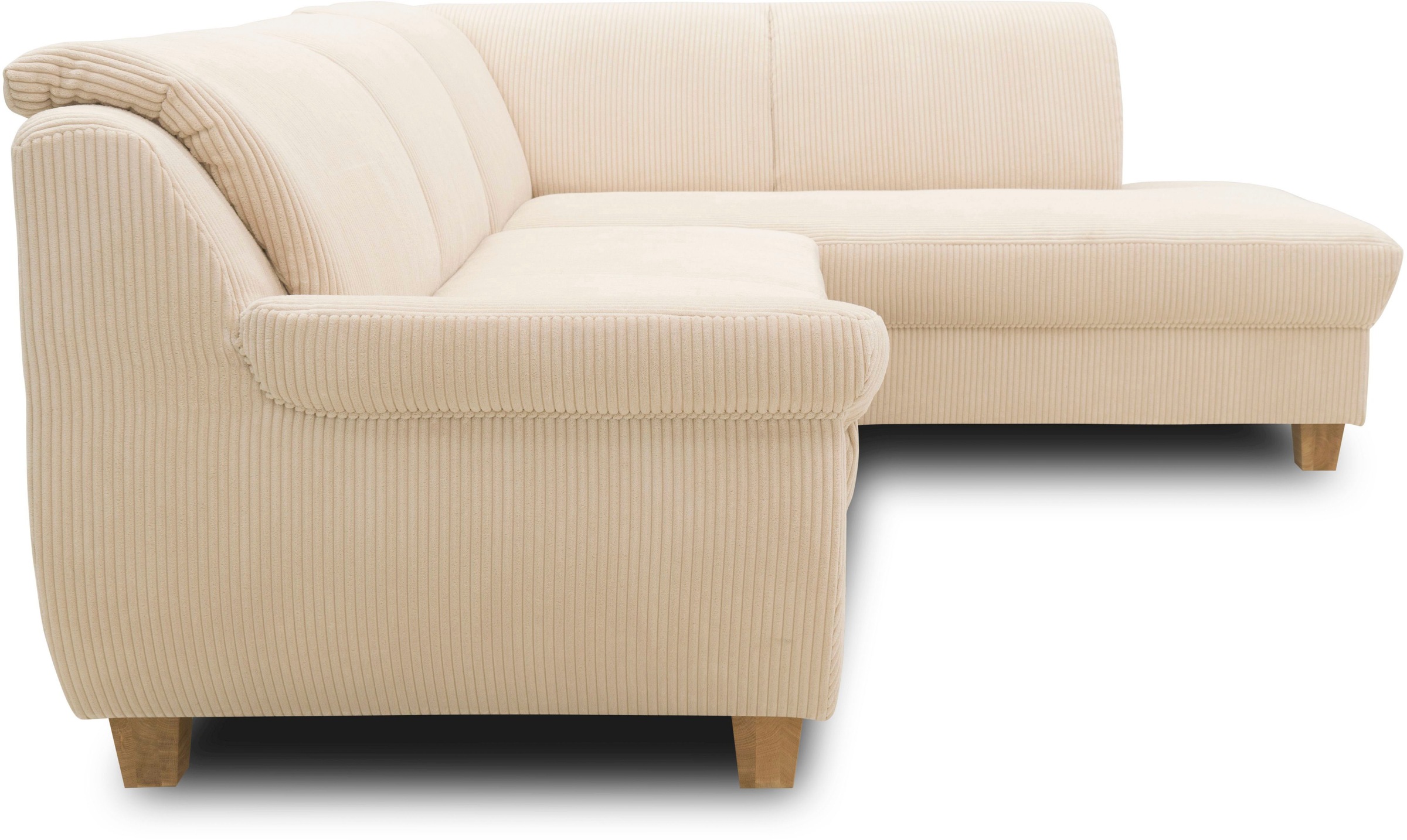 Ecksofa HOME AFFAIRE "Yesterday zeitlos und elegant, bequeme Armlehnen, L-Form", beige (creme), B:254cm H:80cm T:186cm, 100% Polyester;Primabelle-Microfaser (100% Polyester);Antikleder-Optik Melrose (100% Polyester), Sofas, Ecksofa, wahlweise mit Bettfunk 6