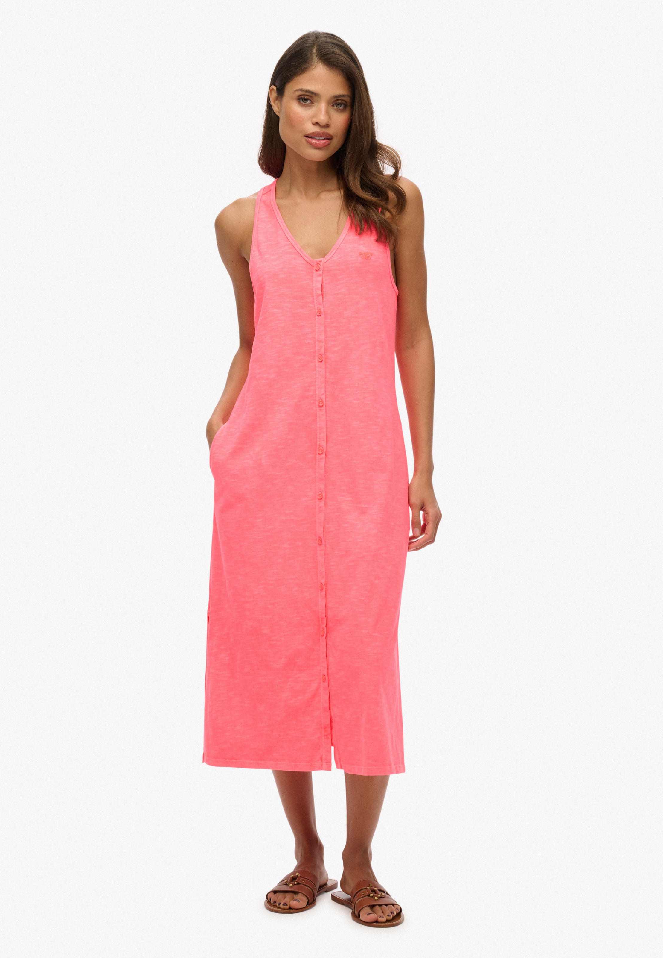 Superdry Jerseykleid "BEACH JERSEY VEST MIDI DRESS", Sommerkleid günstig online kaufen
