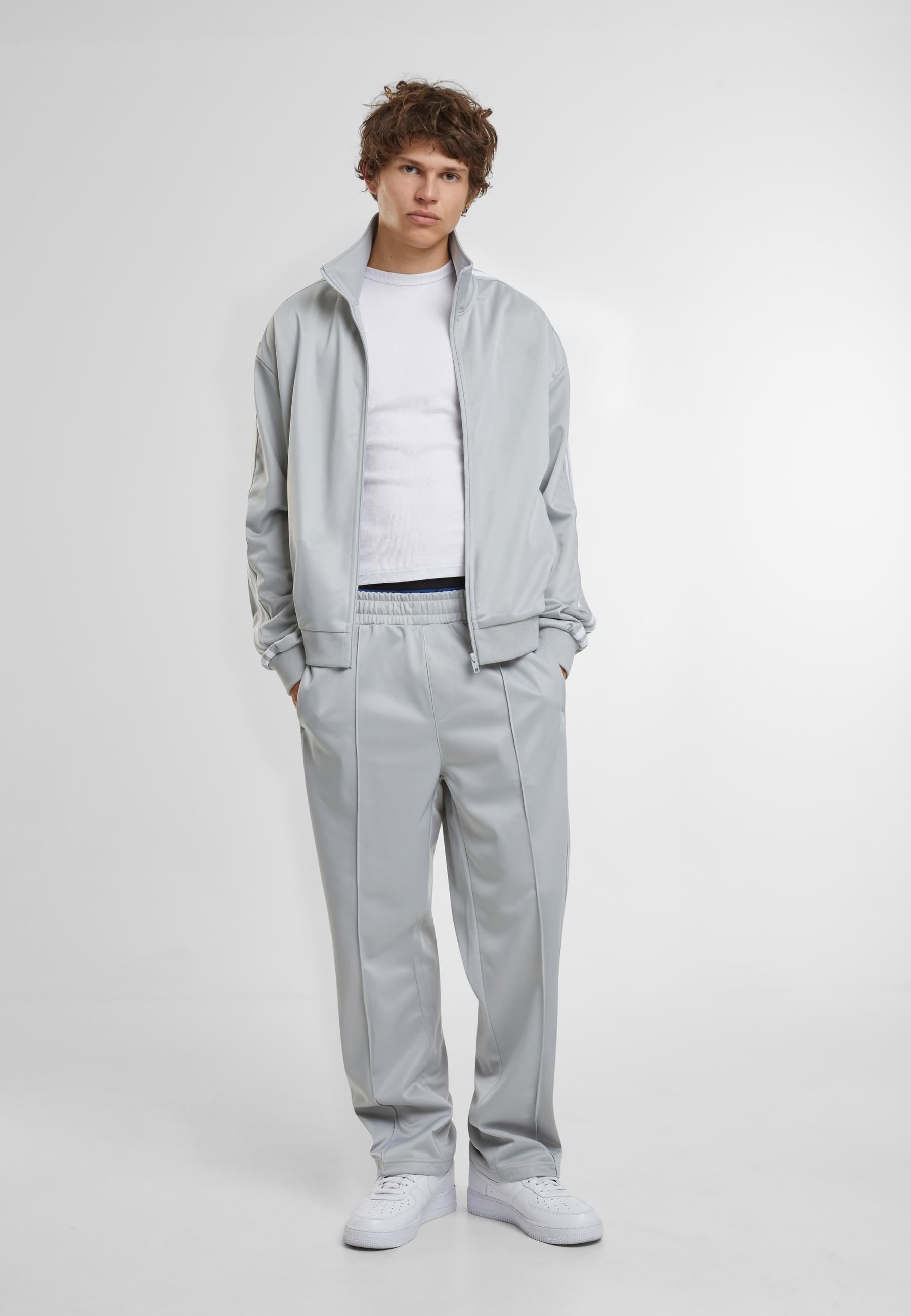 URBAN CLASSICS Trainingsjacke »Urban Classics Retro Tricot Track Jacket«, (1 St.), ohne Kapuze