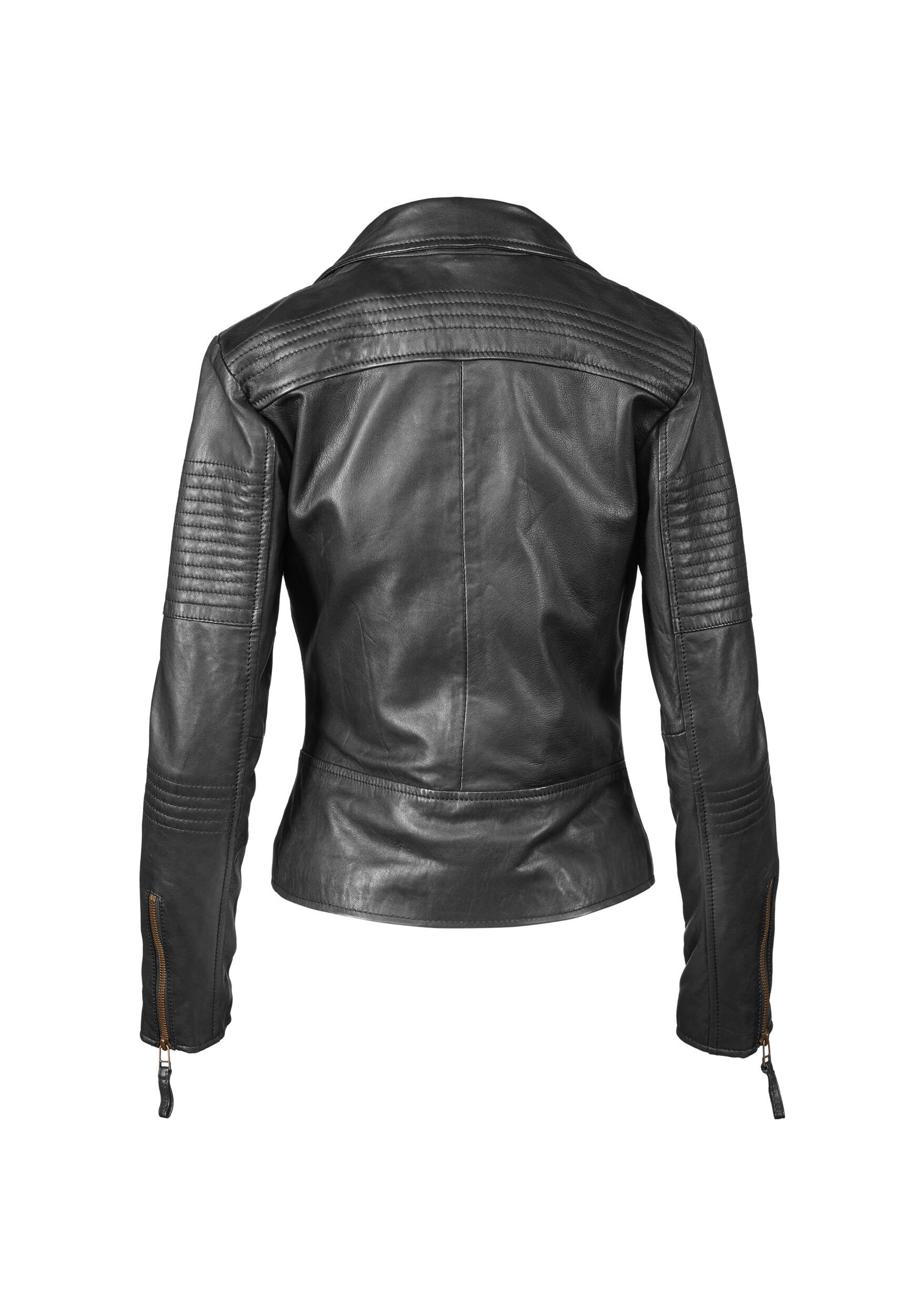 Apple of Eden Lederjacke »Apple of Eden Lederjacke AOE-114« ohne Kapuze aus weichem Leder