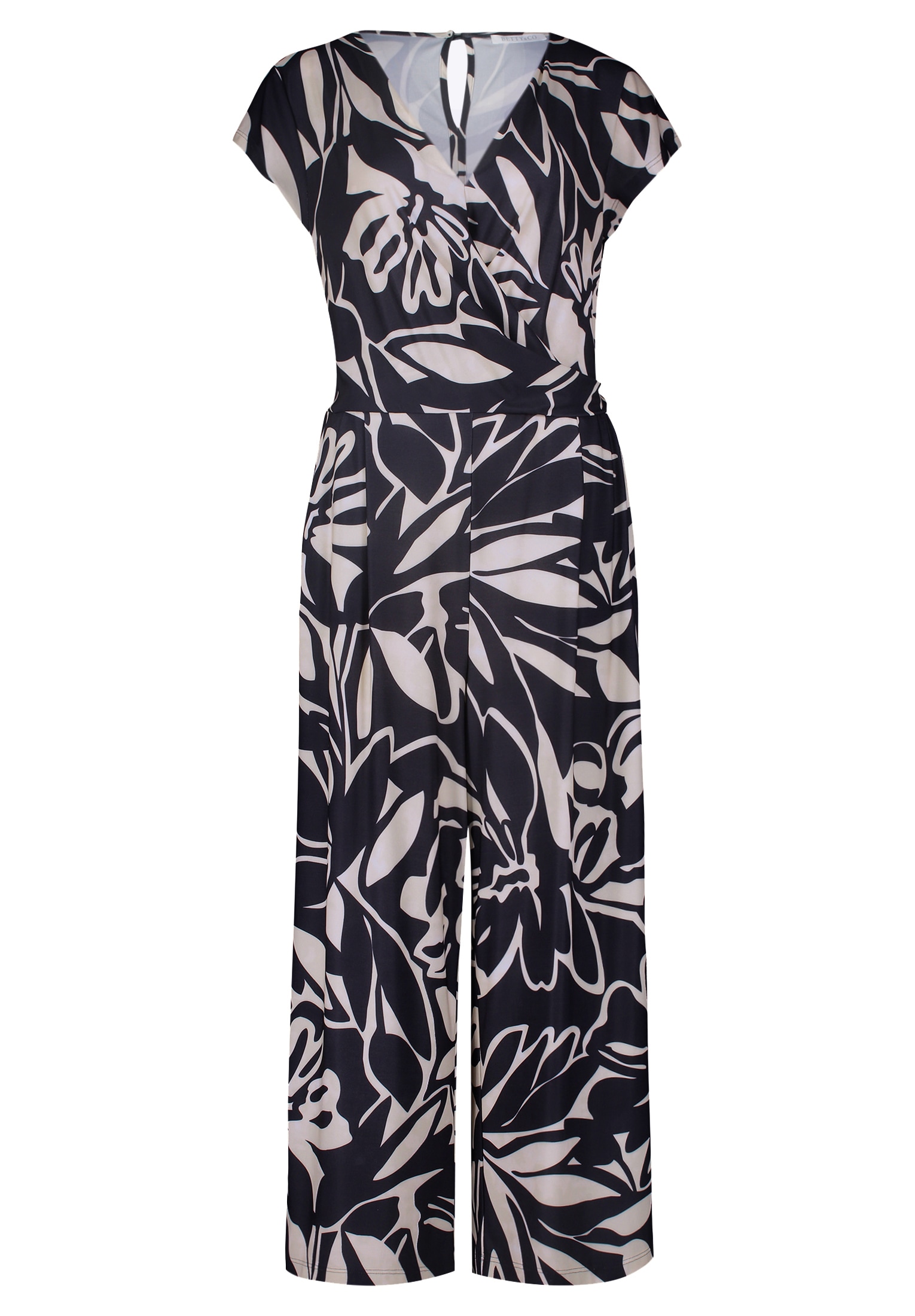 Betty&Co Overall »Betty & Co Jumpsuit kurzarm«, (1 tlg.), Falten