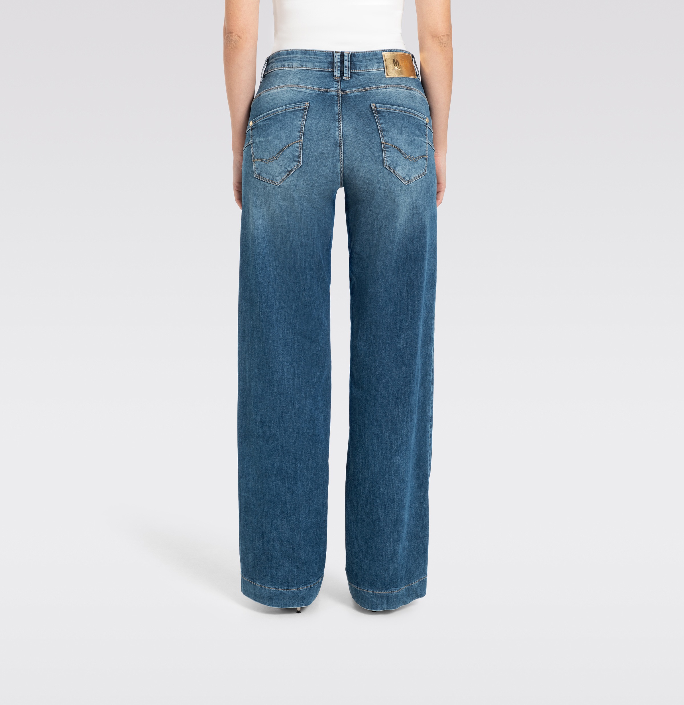 Thumbnail - MAC Stretch-Jeans "RICH PALAZZO" Naht-Details an den Gesäßtaschen