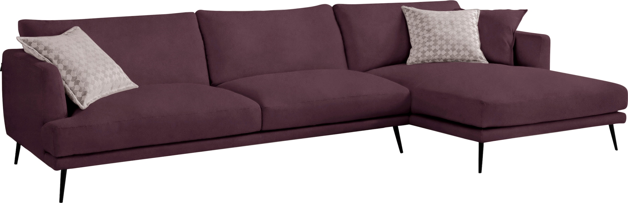Egoitaliano Ecksofa "Sophia, Designsofa mit extrakomfortablem Sitzkomfort, günstig online kaufen