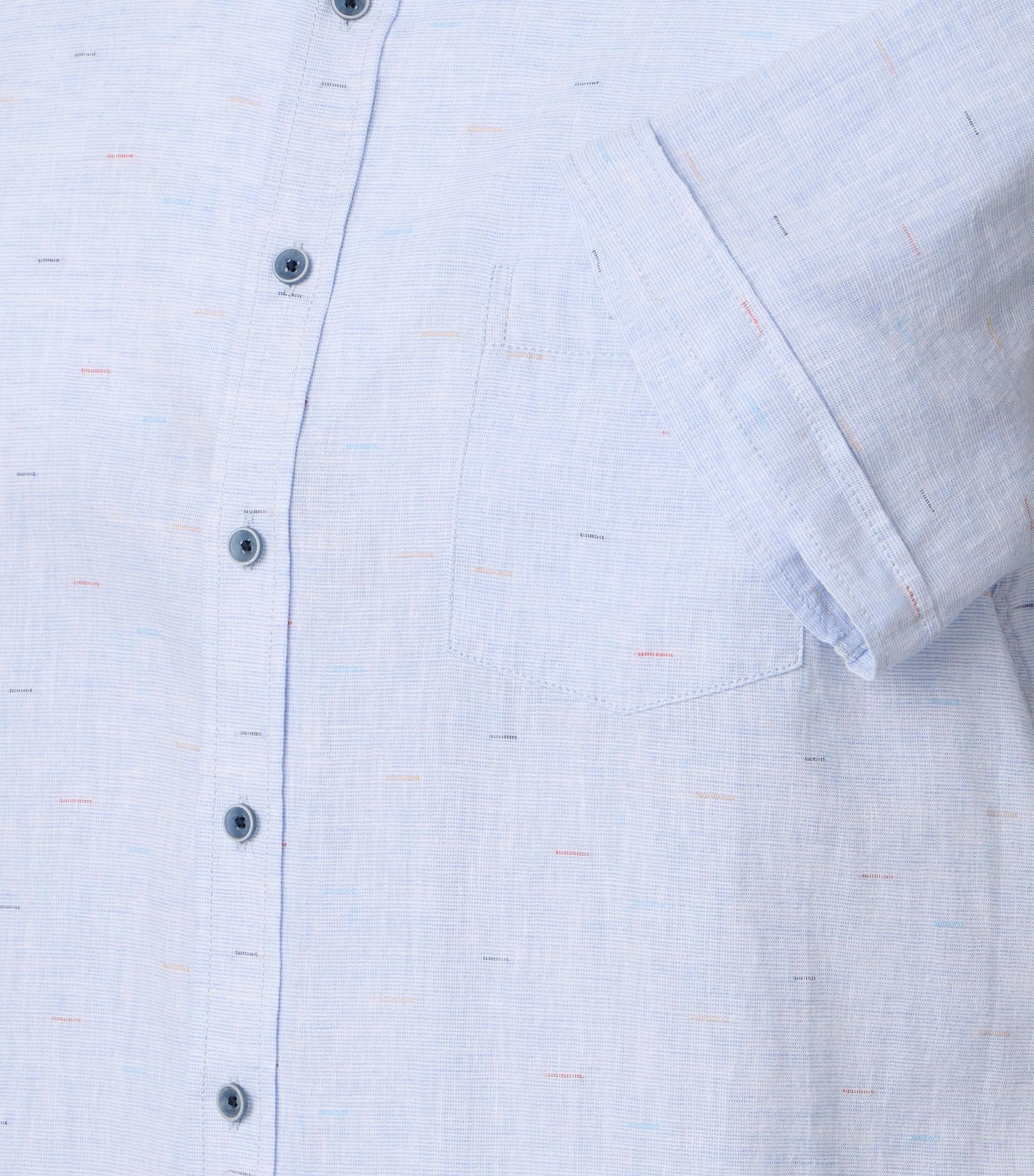 CASAMODA Kurzarmhemd »CASAMODA Leinenhemd Kurzarm uni«