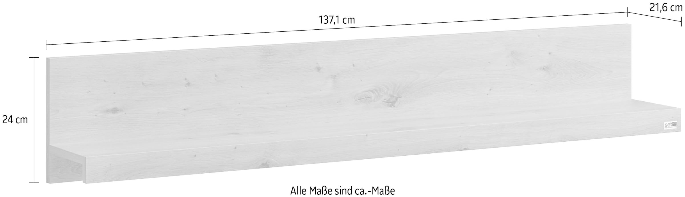 set one by Musterring Wandboard »Chandler«, In 2 Breiten erhätlich, mit  Ablageboden kaufen | BAUR