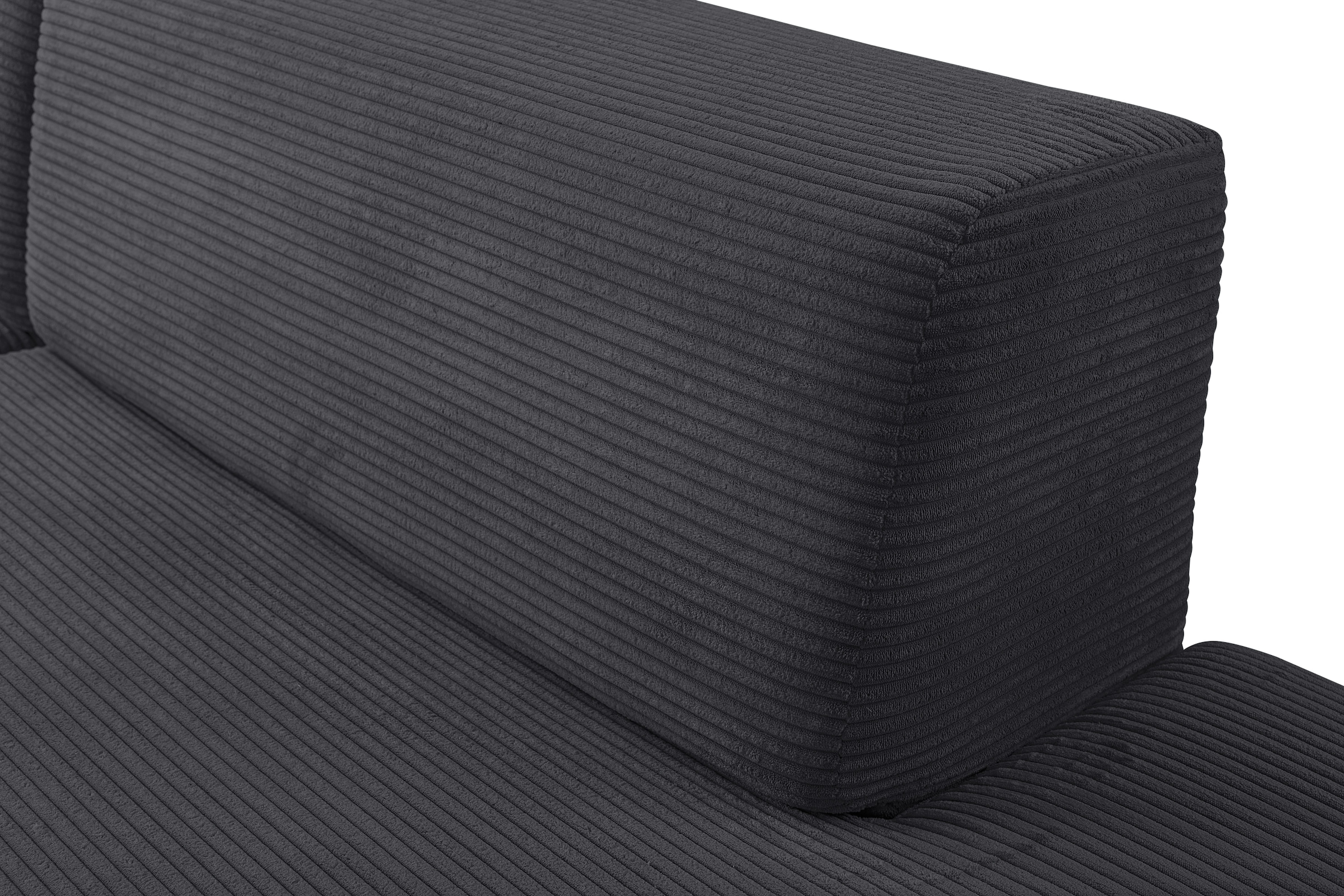 WERK2 Ecksofa »Apollo, hoher Sitzkomfort, aktuelles Design, Breite 264cm, L-Form« Puristisches Design mit maximalem Komfort
