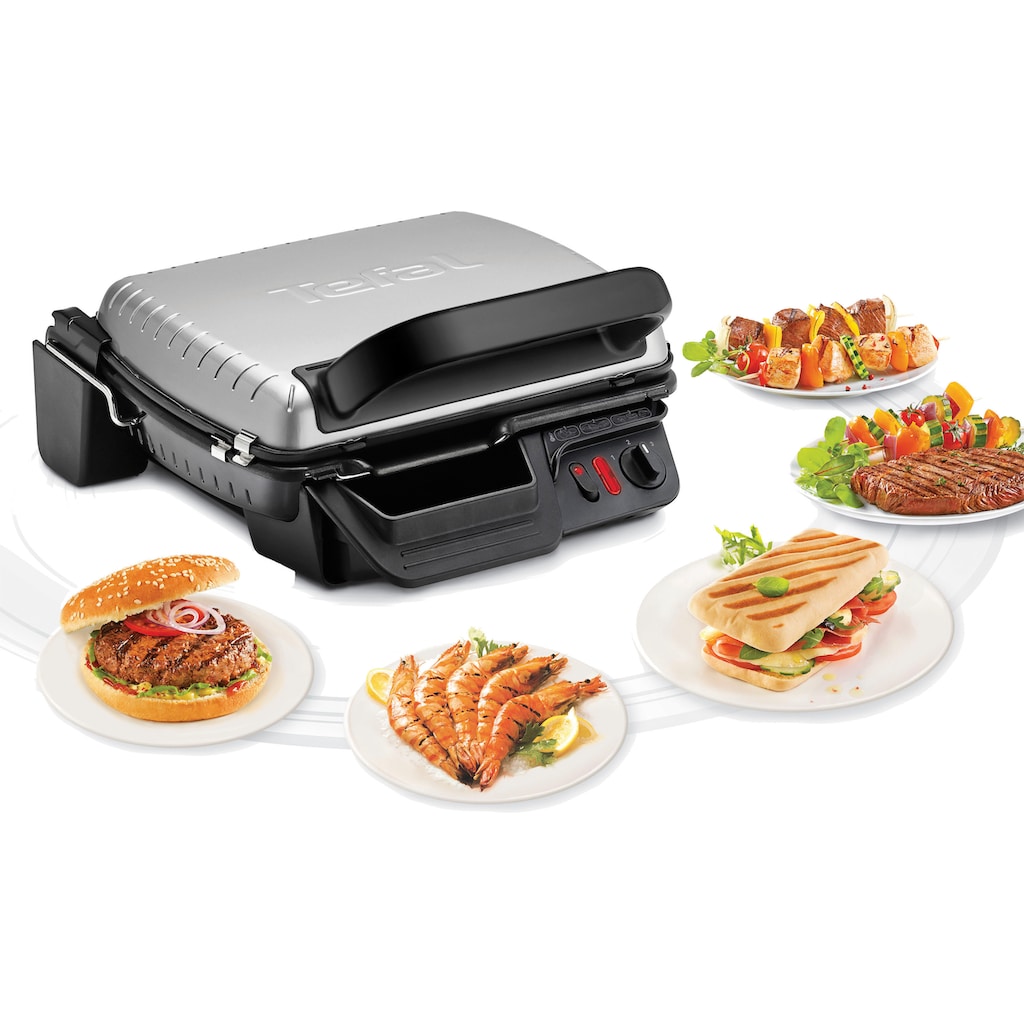 Tefal Kontaktgrill »GC3060 3in1«, 2000 W, Mit Überback-Funktion, Aufklappbar als Tischgrill/BBQ