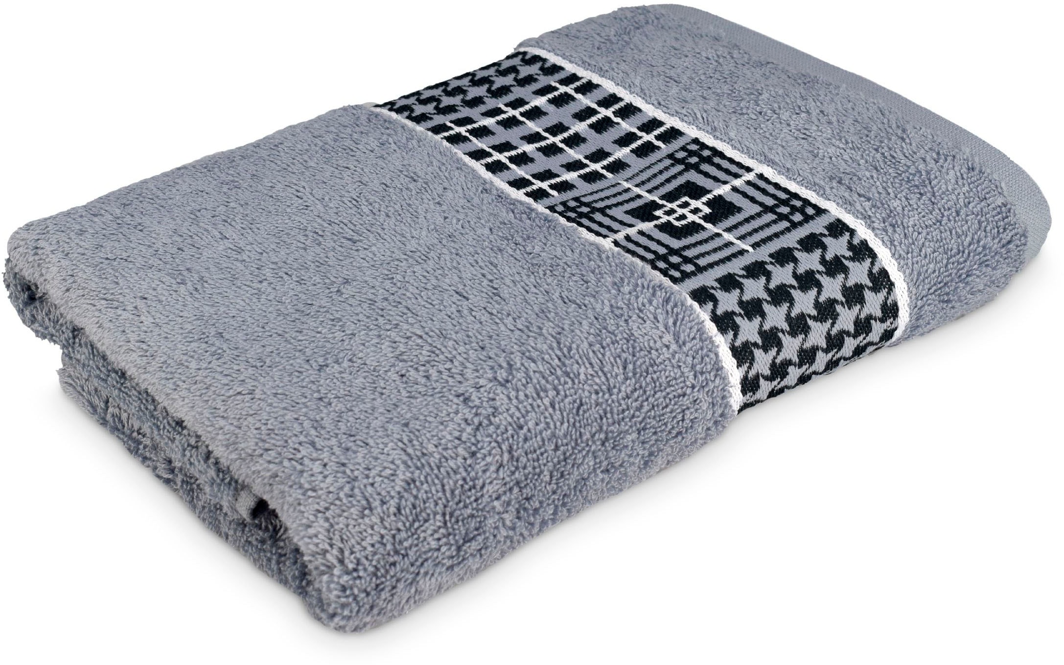 Möve for frottana Handtuch "Fjord" mit tollem Uni Karo günstig online kaufen