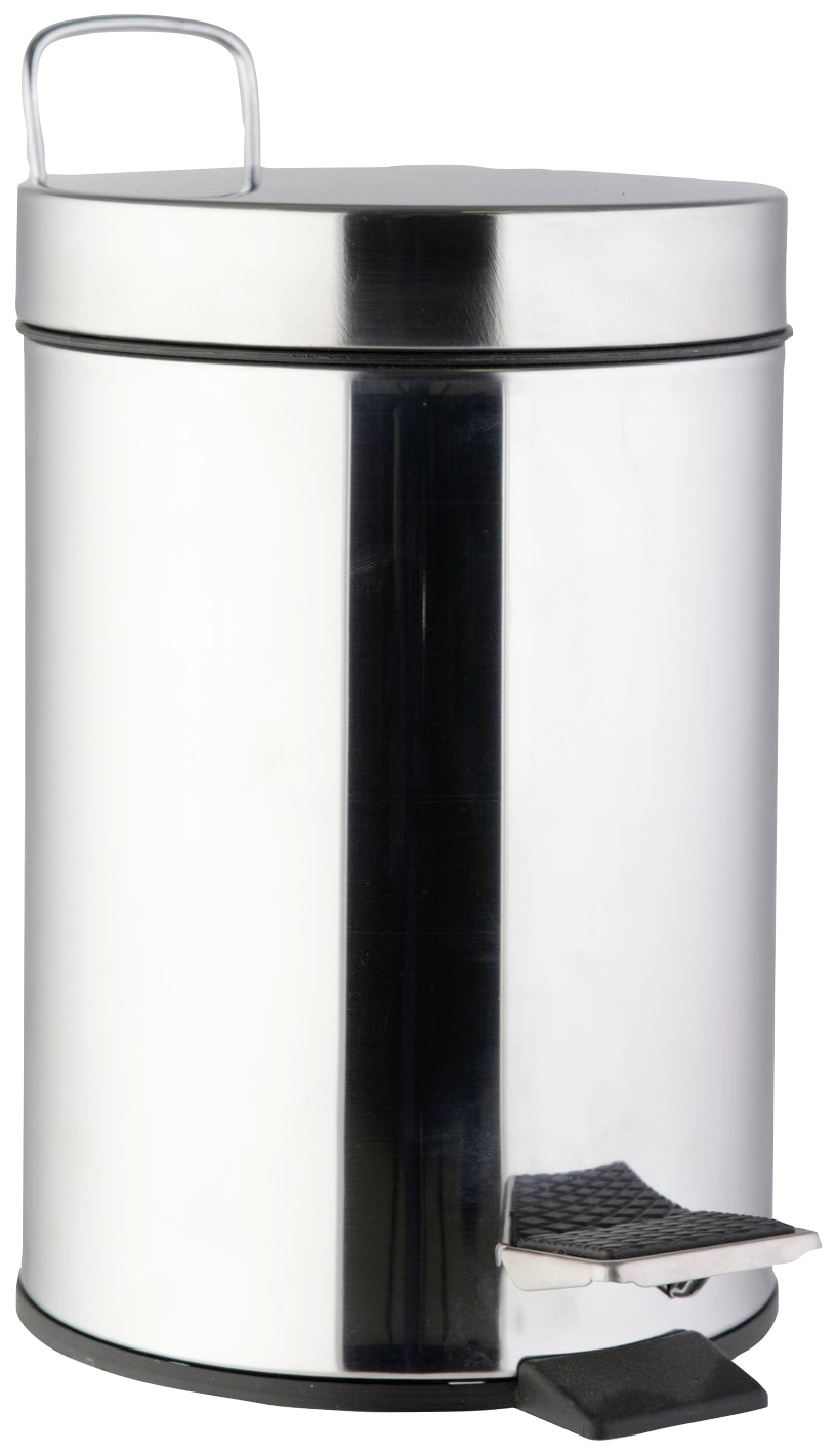 axentia Kosmetikeimer, 1 Behälter, Ø: 20 cm, 5 Liter, Edelstahl, glänzend