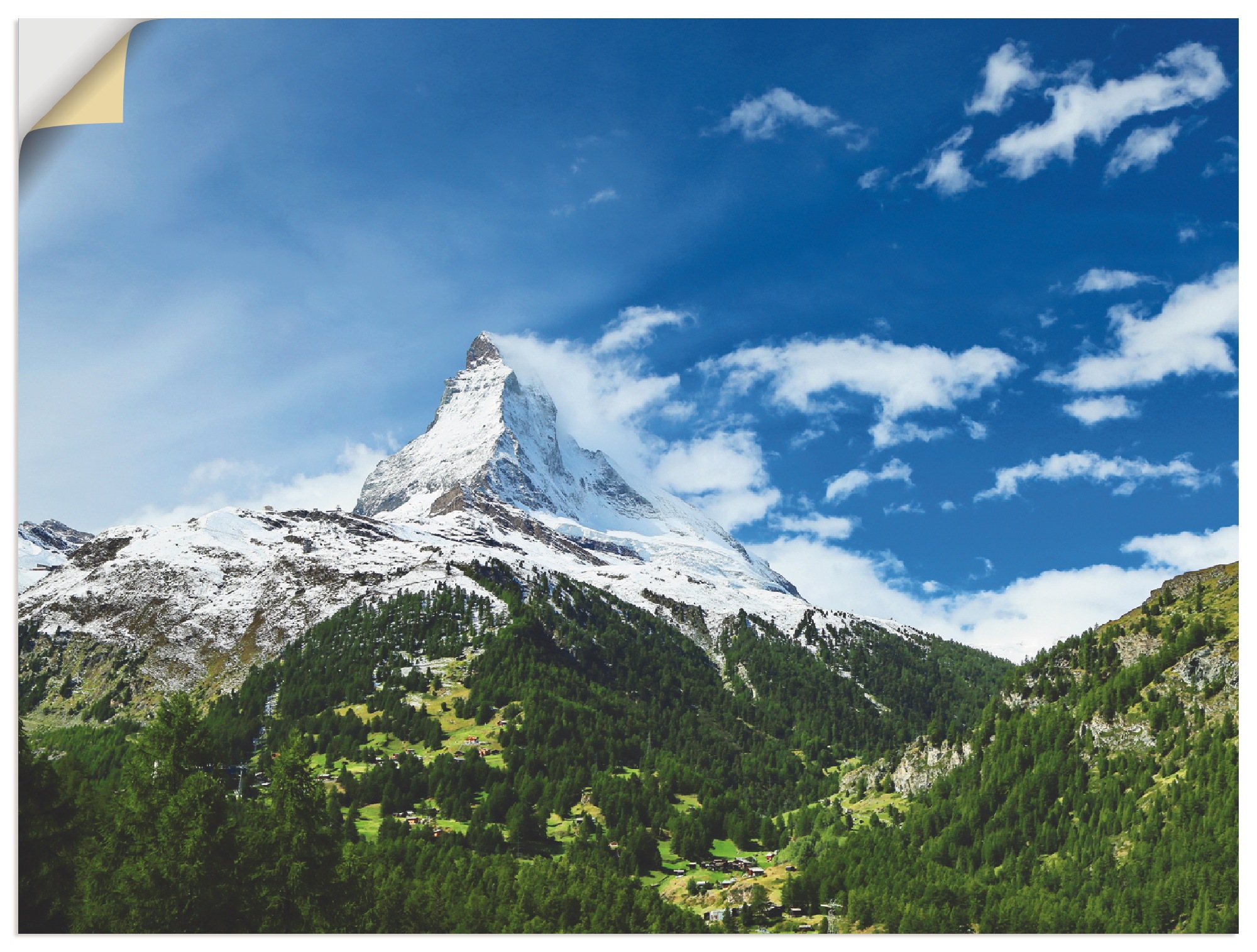 Artland Wandbild »Matterhorn«, Berge, (1 St.), als Leinwandbild,  Wandaufkleber oder Poster in versch. Größen bestellen | BAUR