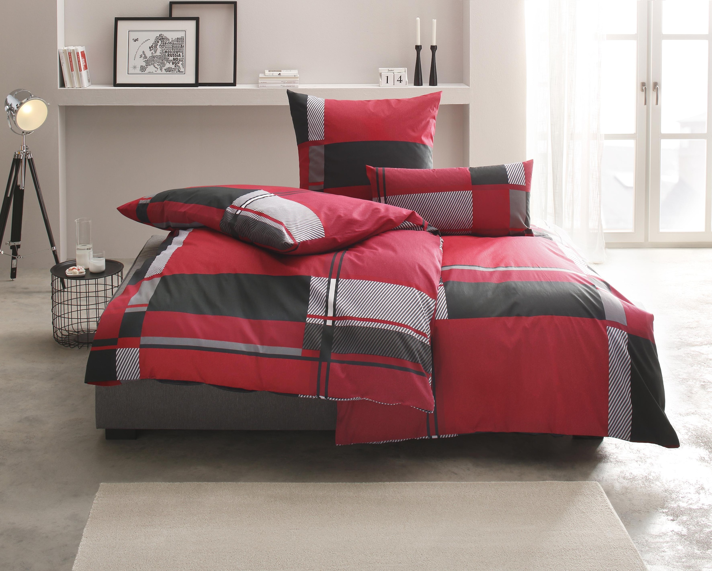 my home Bettwäsche "NINA, in verschiedenen Qualitäten" 4 Stk. tlg. in den G günstig online kaufen