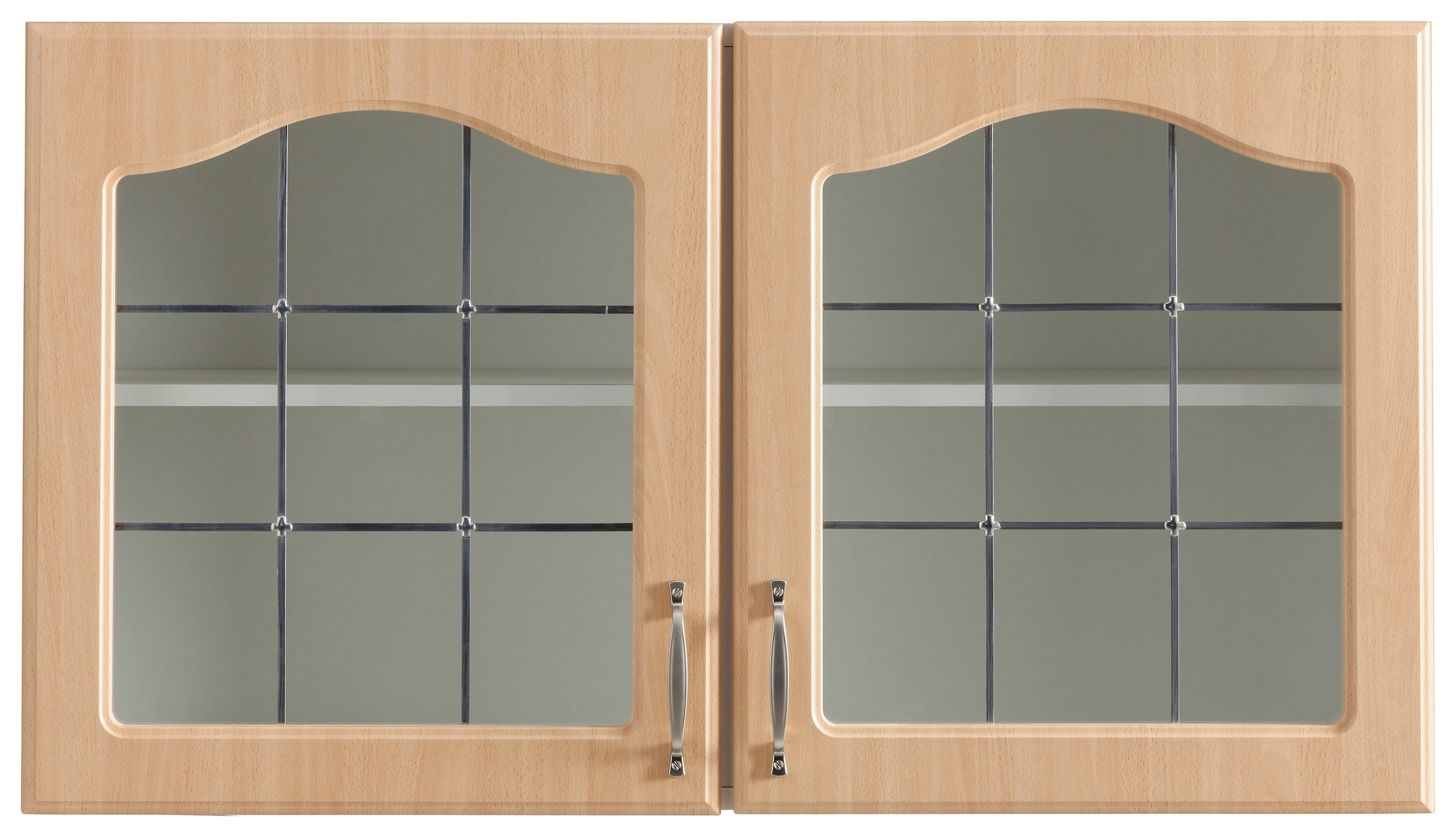 wiho Küchen Glashängeschrank »Linz«, 100 cm breit, mit 2 Glastüren kaufen |  BAUR