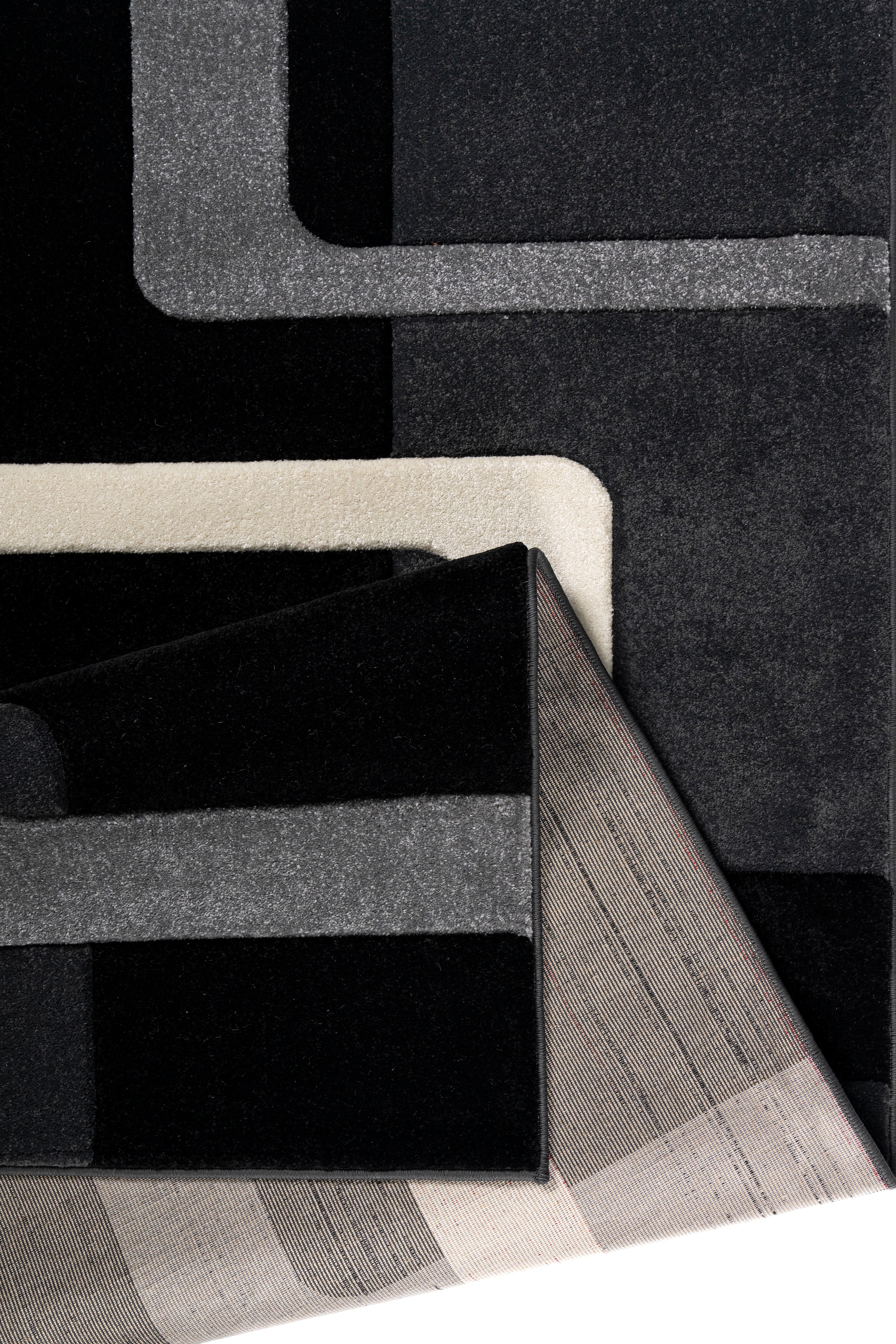 my home Teppich »Maxim«, rechteckig, | Hoch-Tief-Effekt, BAUR auf 3D-Design Rechnung Kurzflor