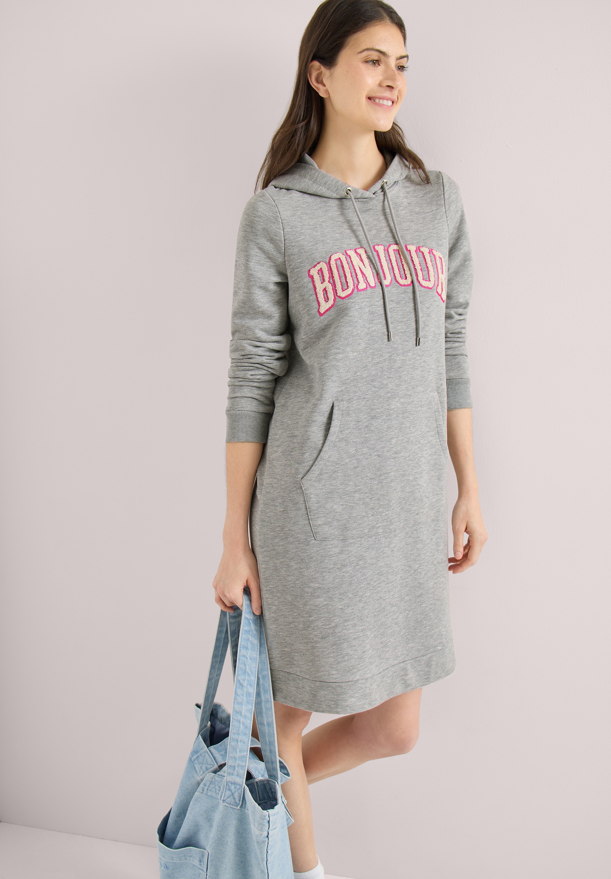 Cecil Sweatkleid Eingrifftaschen mit Kapuze