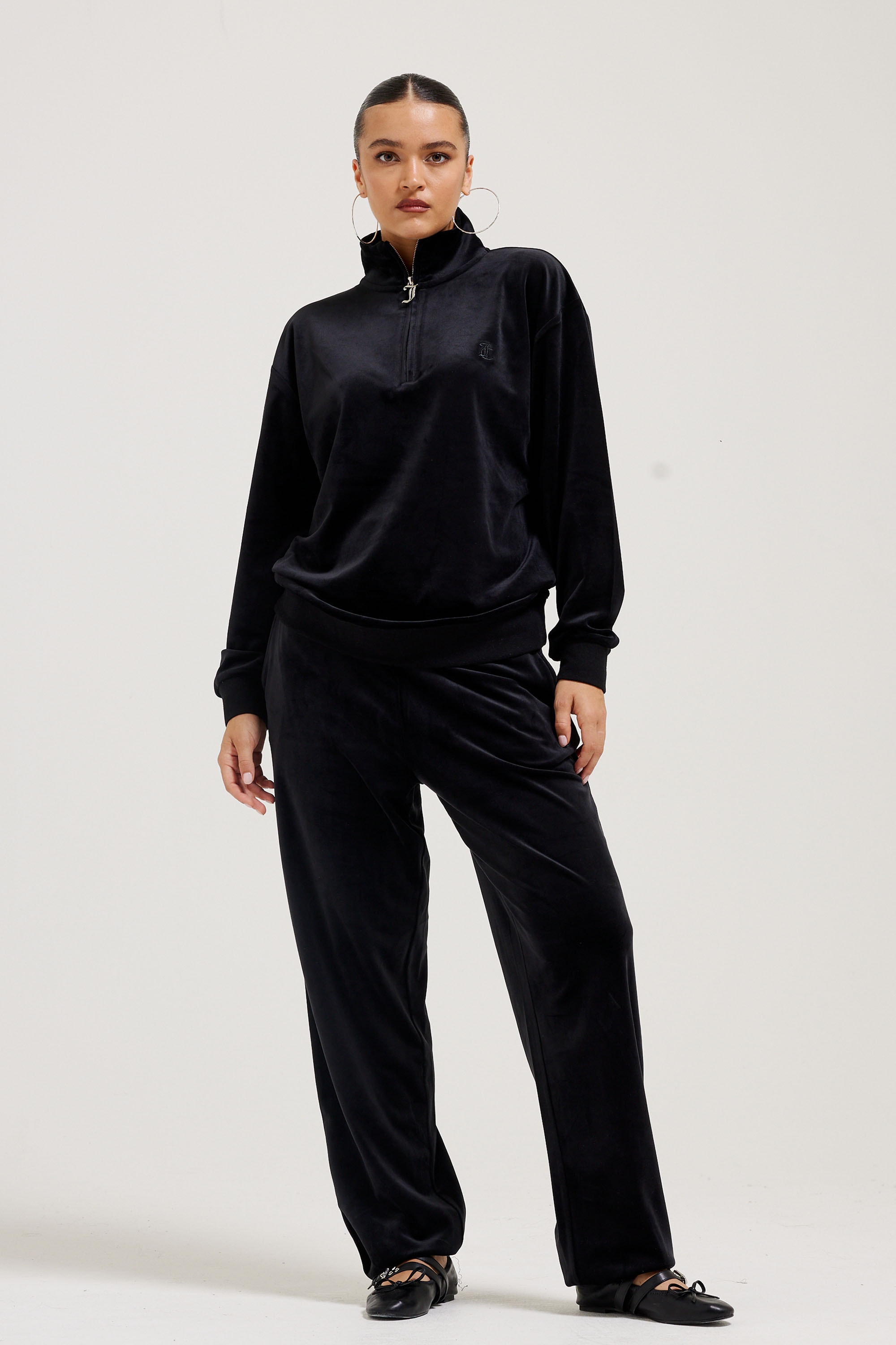 Juicy Couture Sweathose »DAVIDSON VELOUR TRACKPANTS Damen«  Trainingshose Damen, Sweathose, Velour, Jogginghose mit Glitzer, Sale