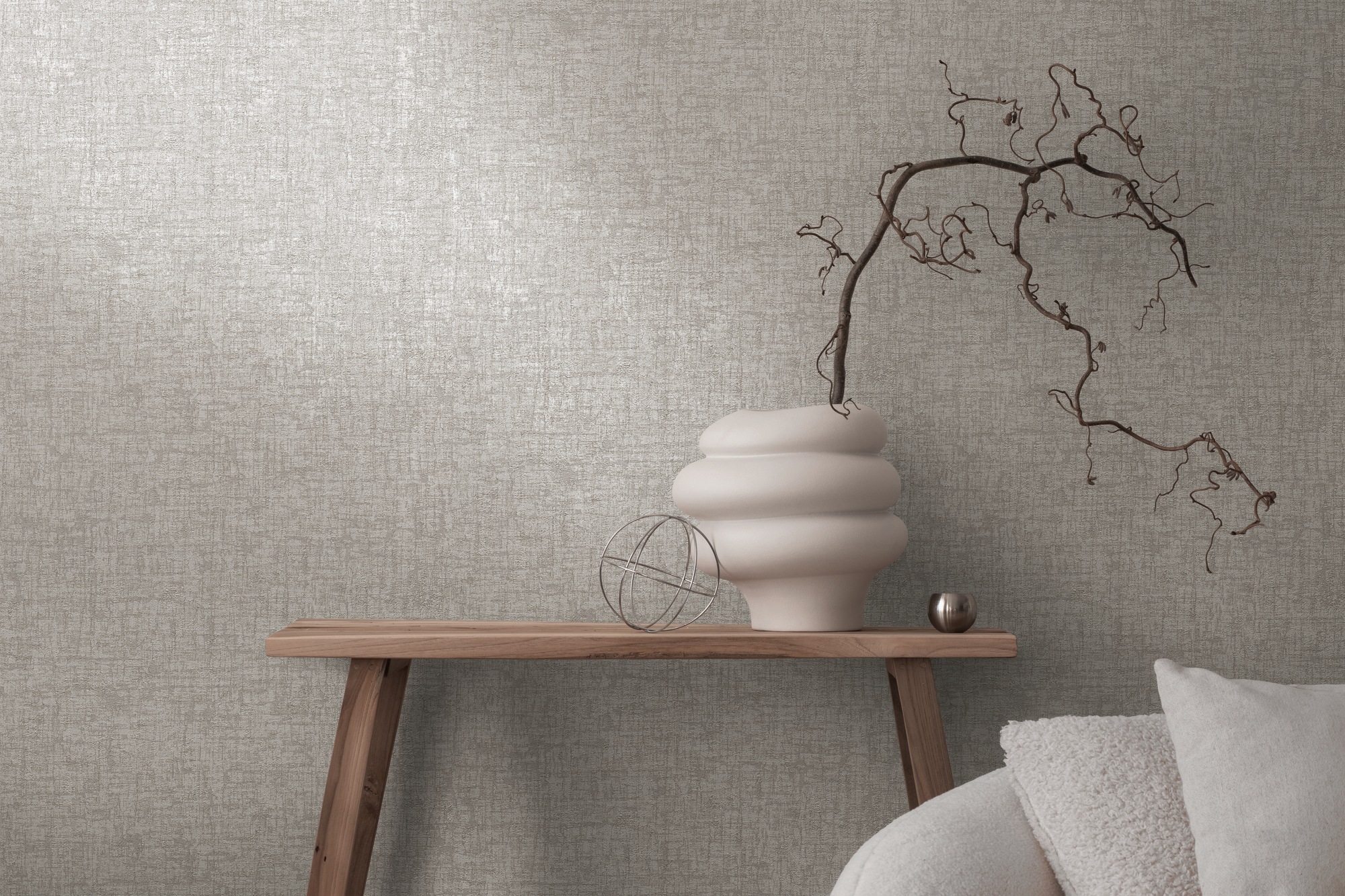 Living Walls Vliestapete "Smart Surfaces Stein-Optik Tapete Mustertapete Steinwand Steinoptik" Leicht Glänzend Strukturiert Vliestapete Steintapete