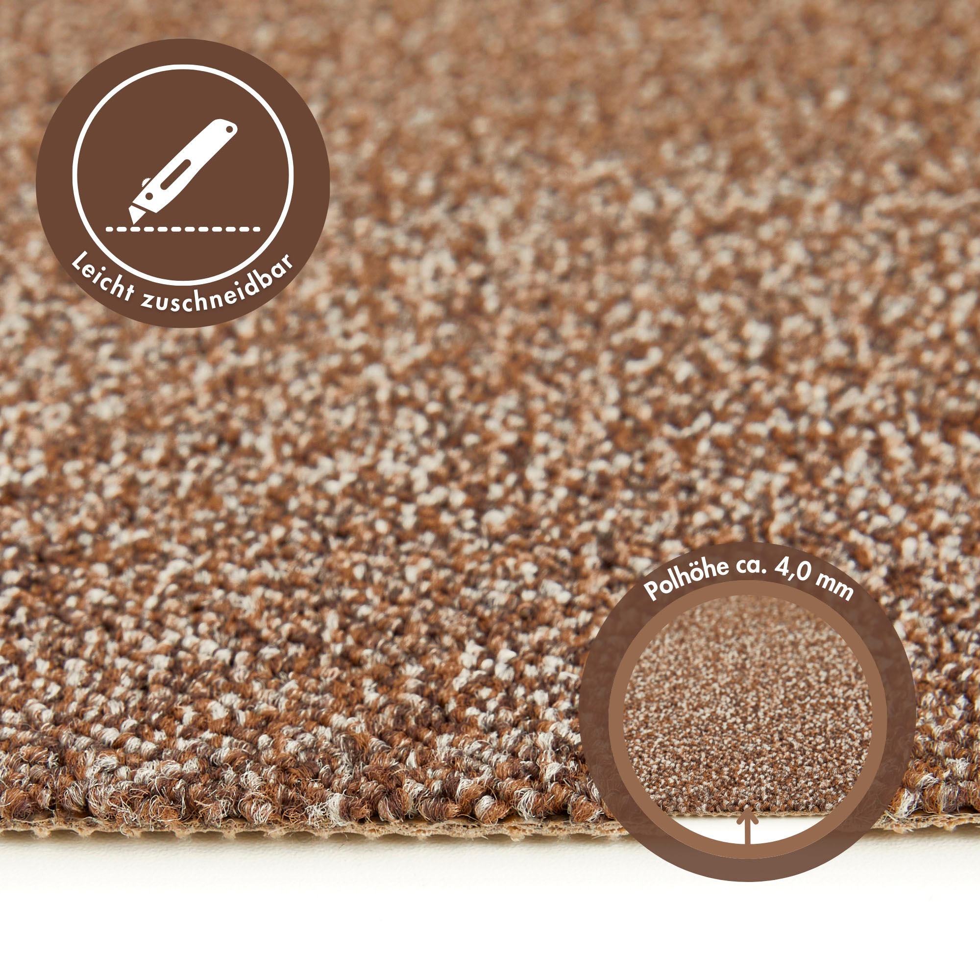 ANDIAMO Matz Loop Carpet Brown 500x600cm 3