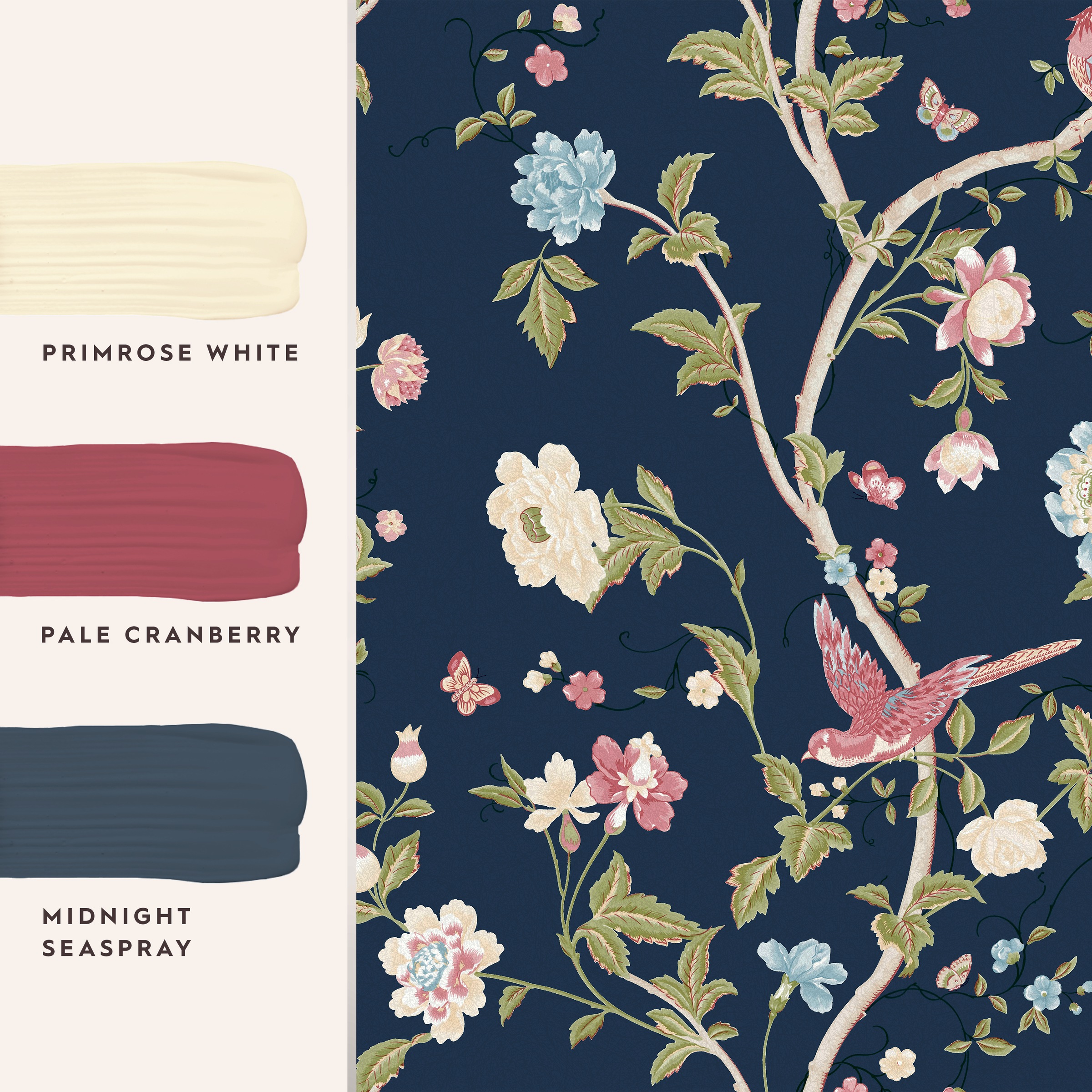 LAURA ASHLEY Vliestapete »Summer Palace«, geblümt, 10mx52cm (ca. 5m2)