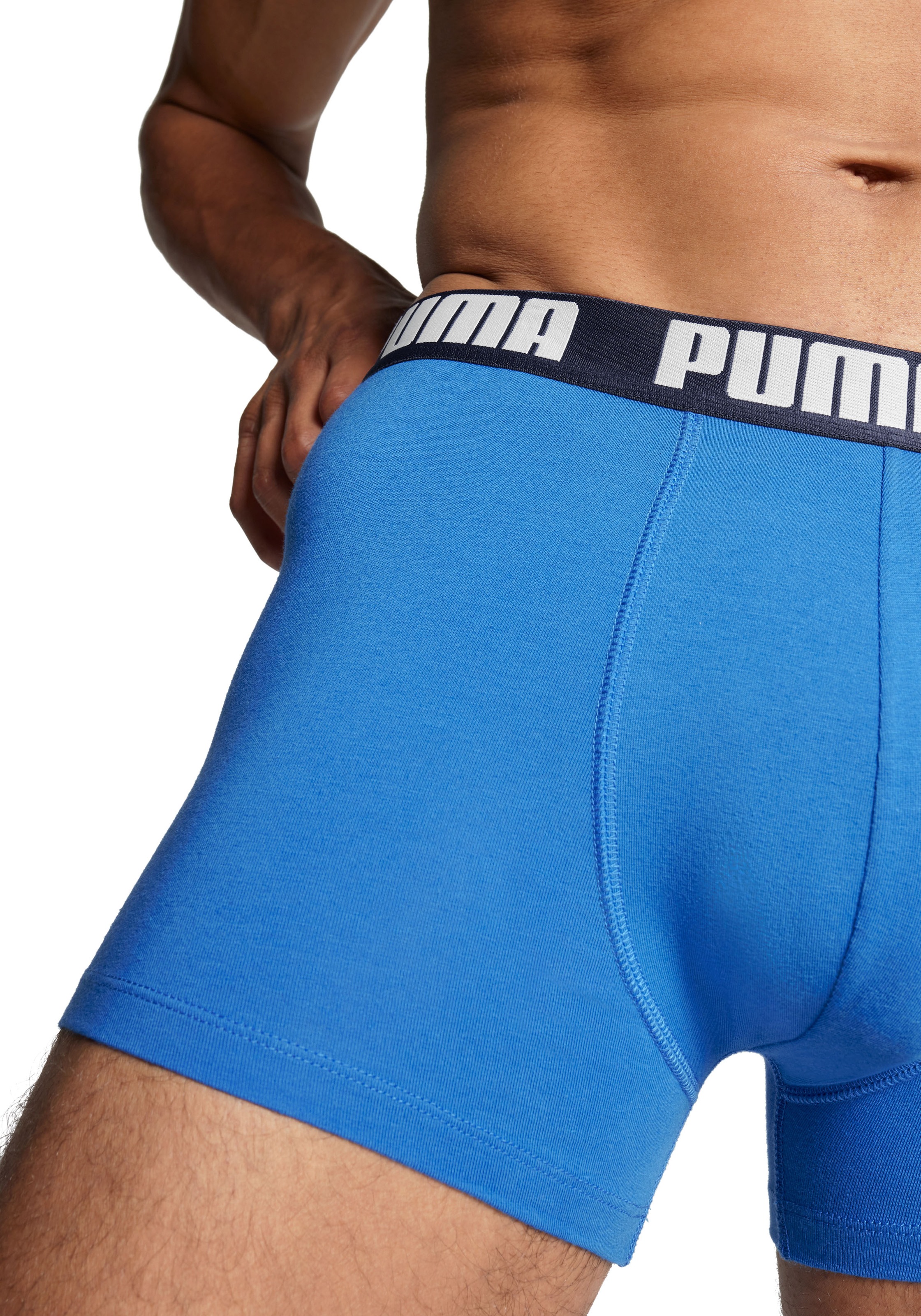 PUMA Boxershorts »PUMA MEN EVERYDAY BOXER 6P ECOM«, (6er Pack), Elastischer Logobund, Stretchmaterial, ohne Eingriff