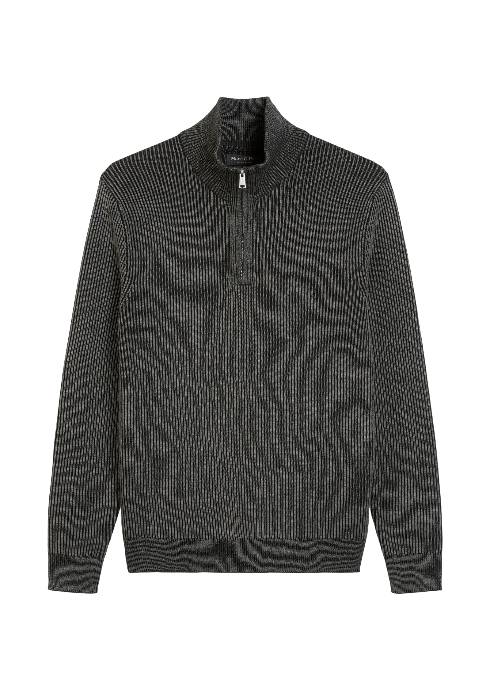 Marc O'Polo Troyer, Stehkragen, regular fit, Bi-Color-Look