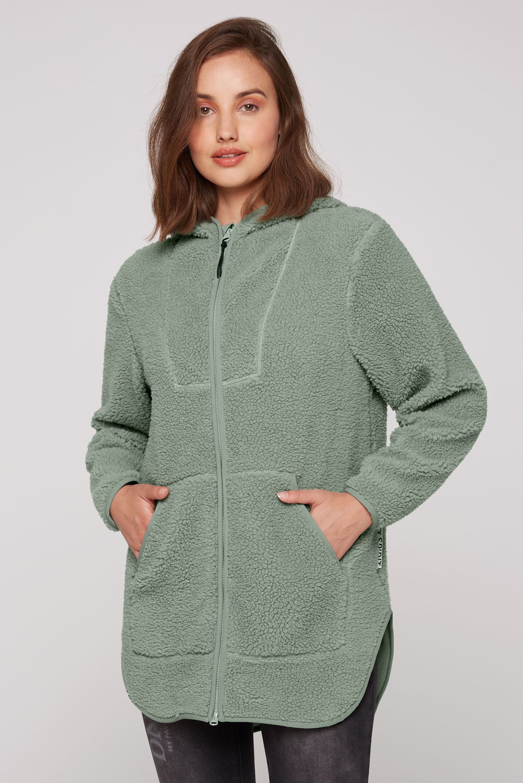 Sweatjacke, mit elastischen Saumabschlüssen