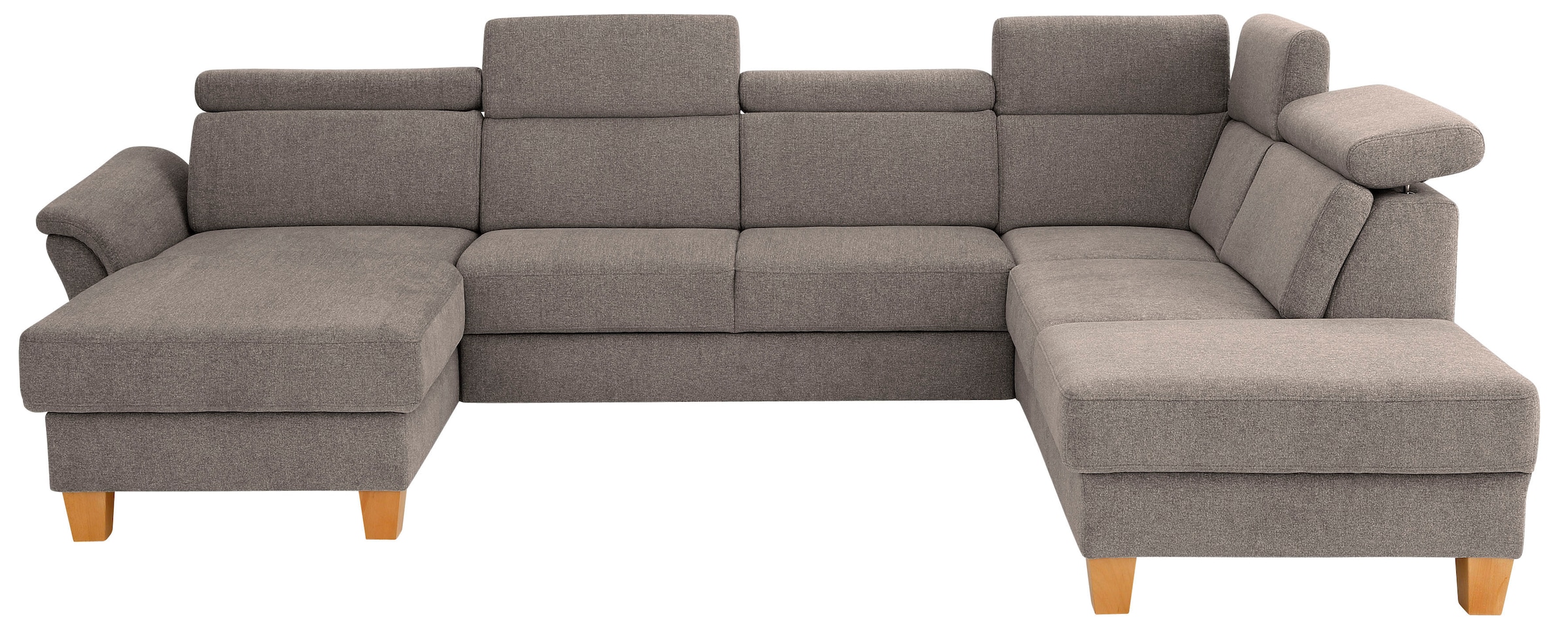 OTTO home Wohnlandschaft "Conville U-Form" Kopfteilverstellung wahlweise mit Schlaffunktion und Bettkasten