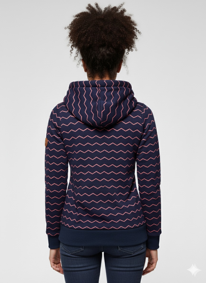 Ragwear Sweatshirt "GRIPY BOLD CHEVRON O", Hoodie mit hochschießendem Schal günstig online kaufen