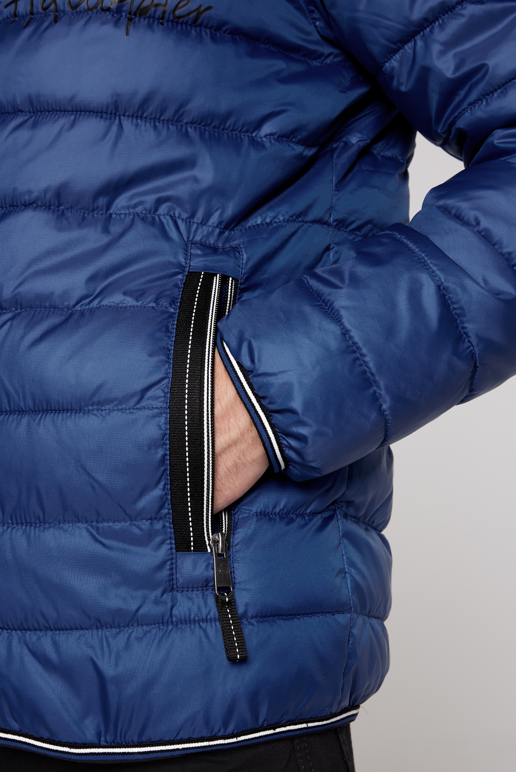 CAMP DAVID Outdoorjacke, ohne Kapuze, mit elastischem Saumabschluss