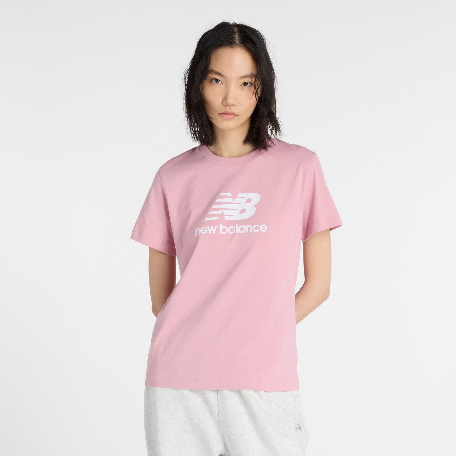 New Balance T-Shirt "SPORT ESSENTIALS JERSEY LOGO T-SHIRT" Kurzarm, Rundhal günstig online kaufen