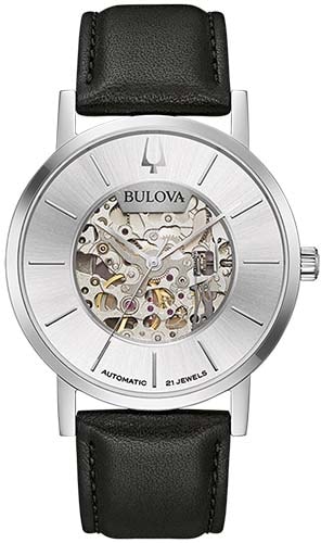 Bulova Mechanische Uhr »96A279«, Armbanduhr, Herrenuhr, Damenuhr, Automatik, Lederarmband