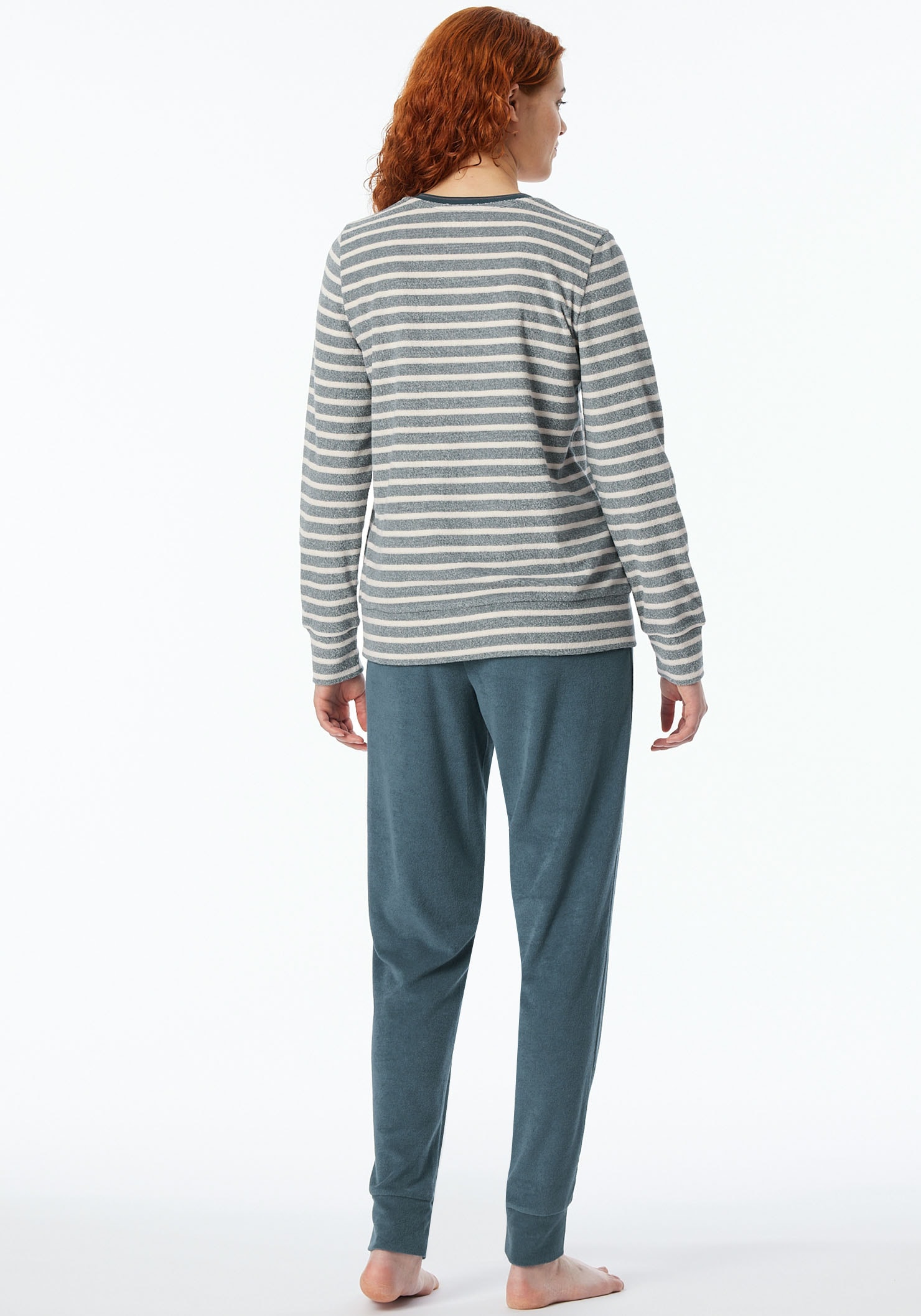 Schiesser Schlafanzug »Casual Essentials«, (2 tlg.), mit Kontrastbesatz am Ausschnitt