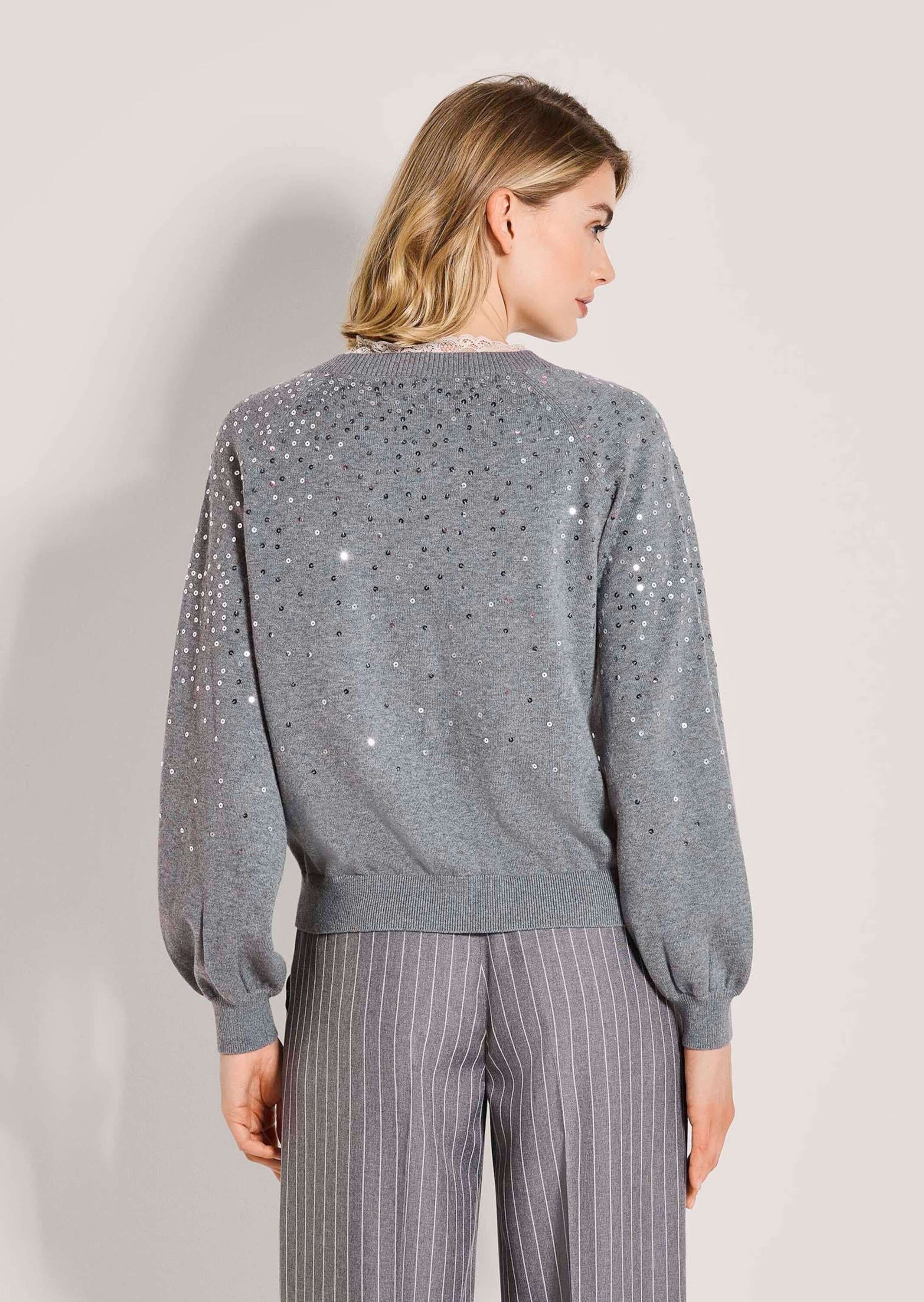 MADELEINE Strickjacke »Strickjacke Elegante Feinstrickjacke mit V-Ausschnitt«