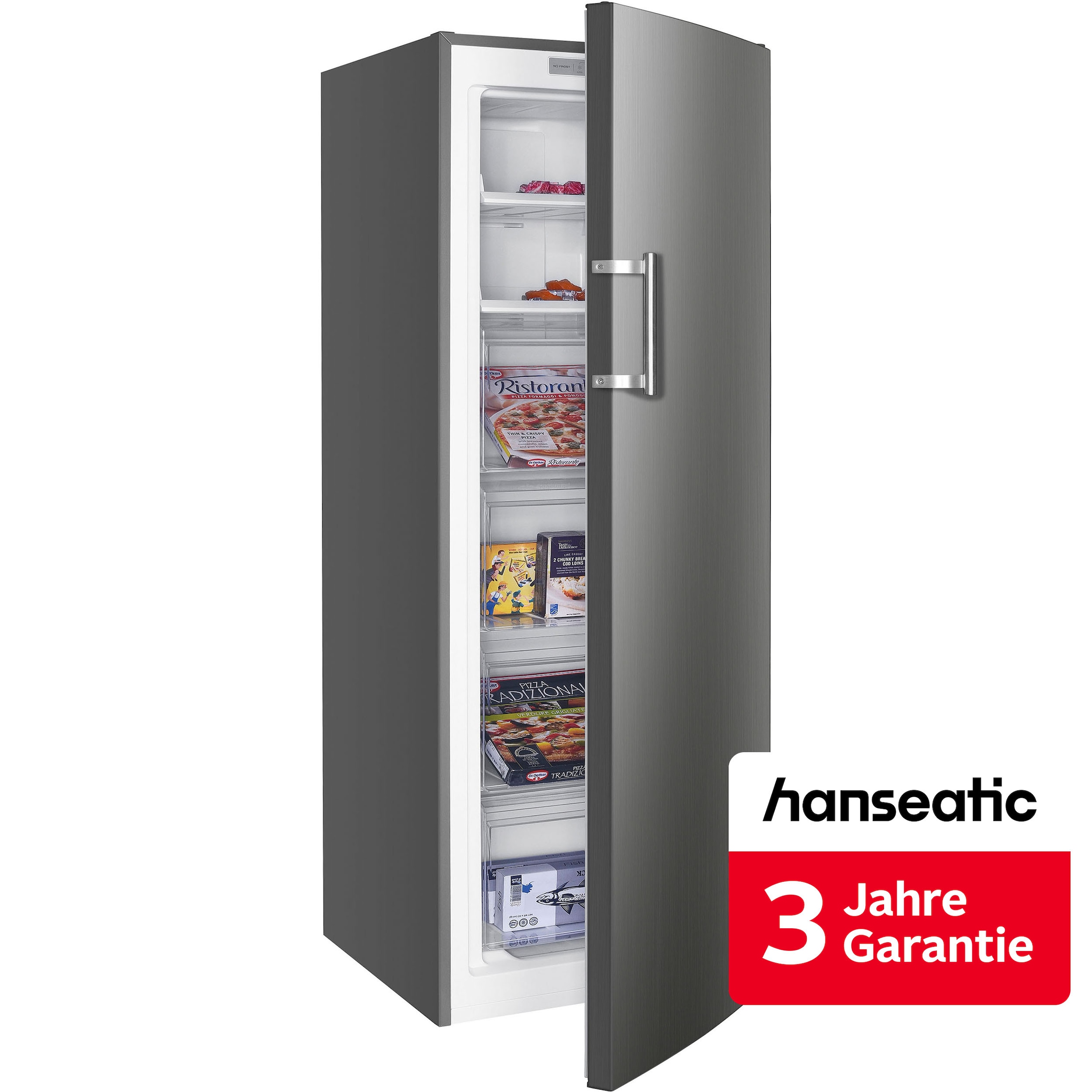 Hanseatic Gefrierschrank "HGS17154DNFI" 170,5 cm hoch 54 cm breit inkl. 3 Jahre Herstellergarantie