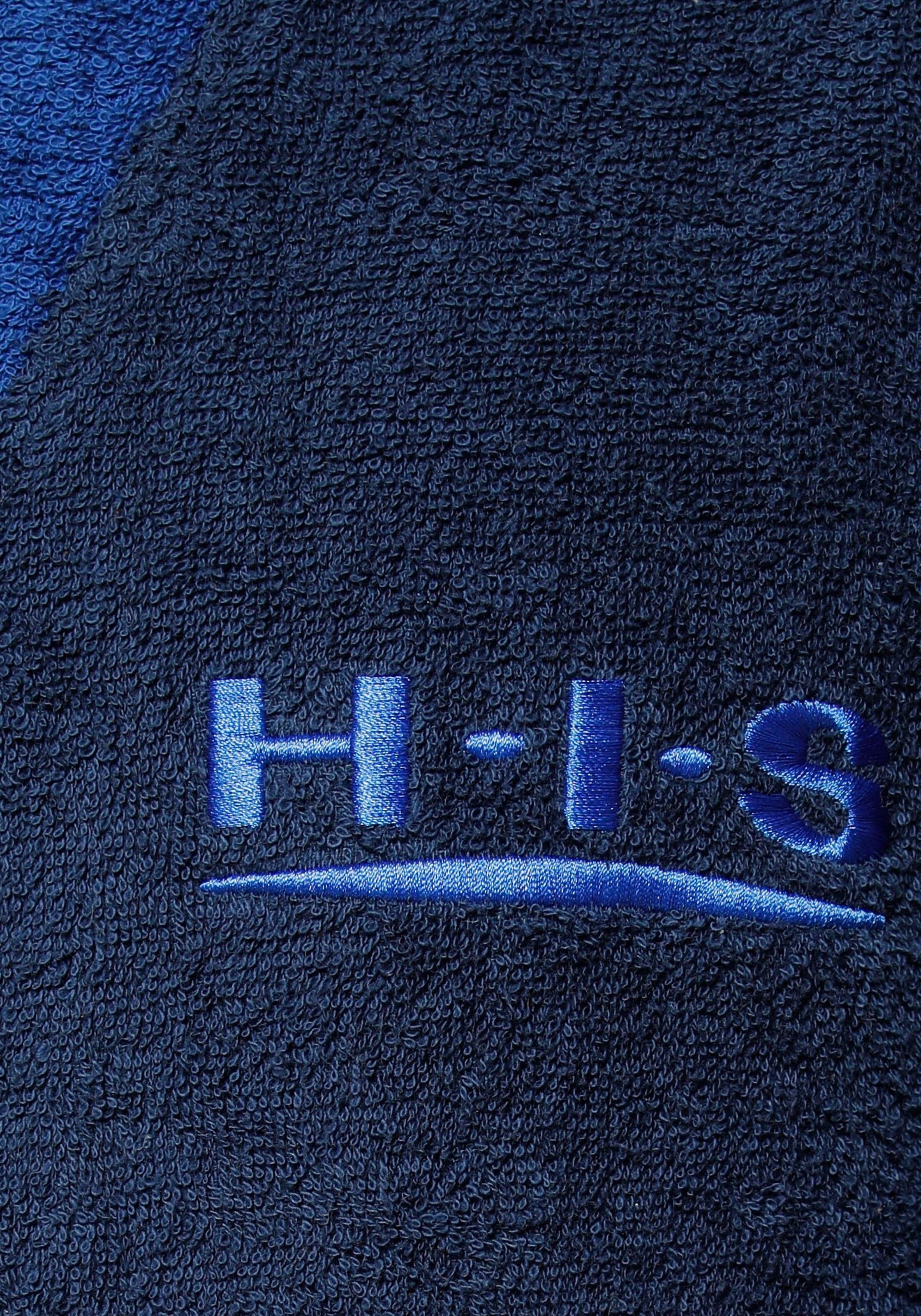 H.I.S Unisex-Bademantel »Hannes, ideal für Sauna & Spa, Hotelbademantel, Morgenmantel«, (1 St.), für Damen & Herren, lang, mit Taschen, S-3XL