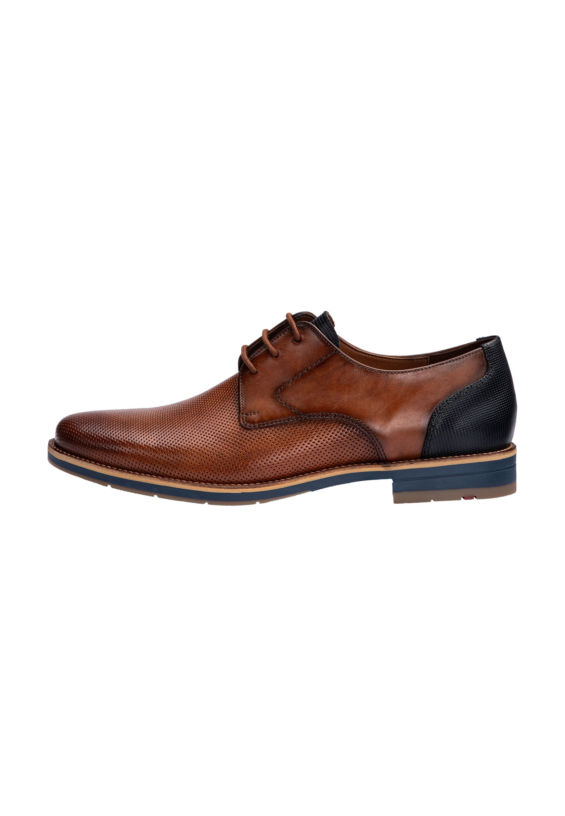 LLOYD Herren Schnürschuh "DRIFT 110", Gr. 10,5, braun, Leder, gemustert, Schuhe