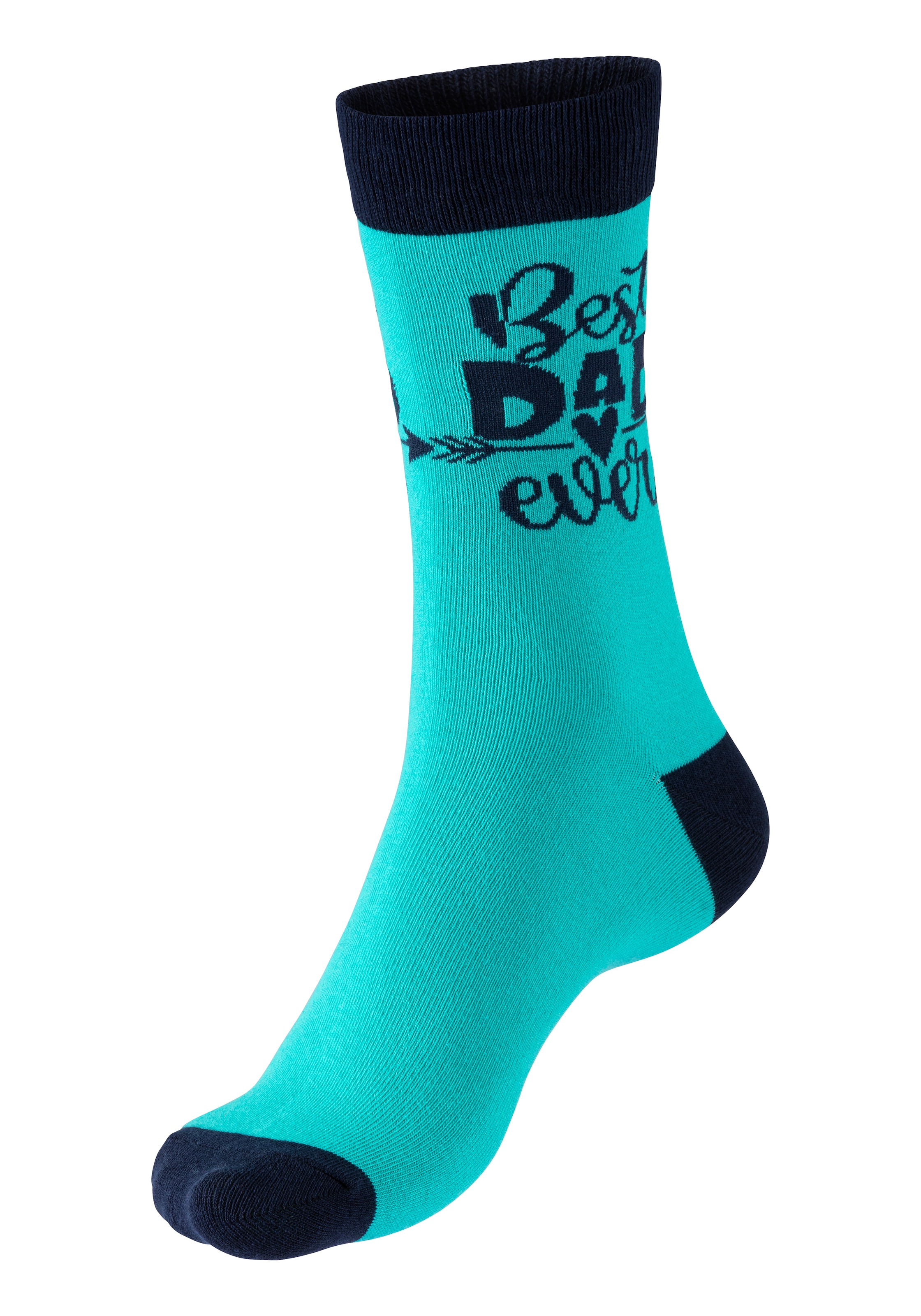 Apollo Socken »Geschenkbox Super-Dad oder Best Dad«, (3er Pack), verschiedenfarbige Designs, perfekt zum Vatertag oder Geburtstag