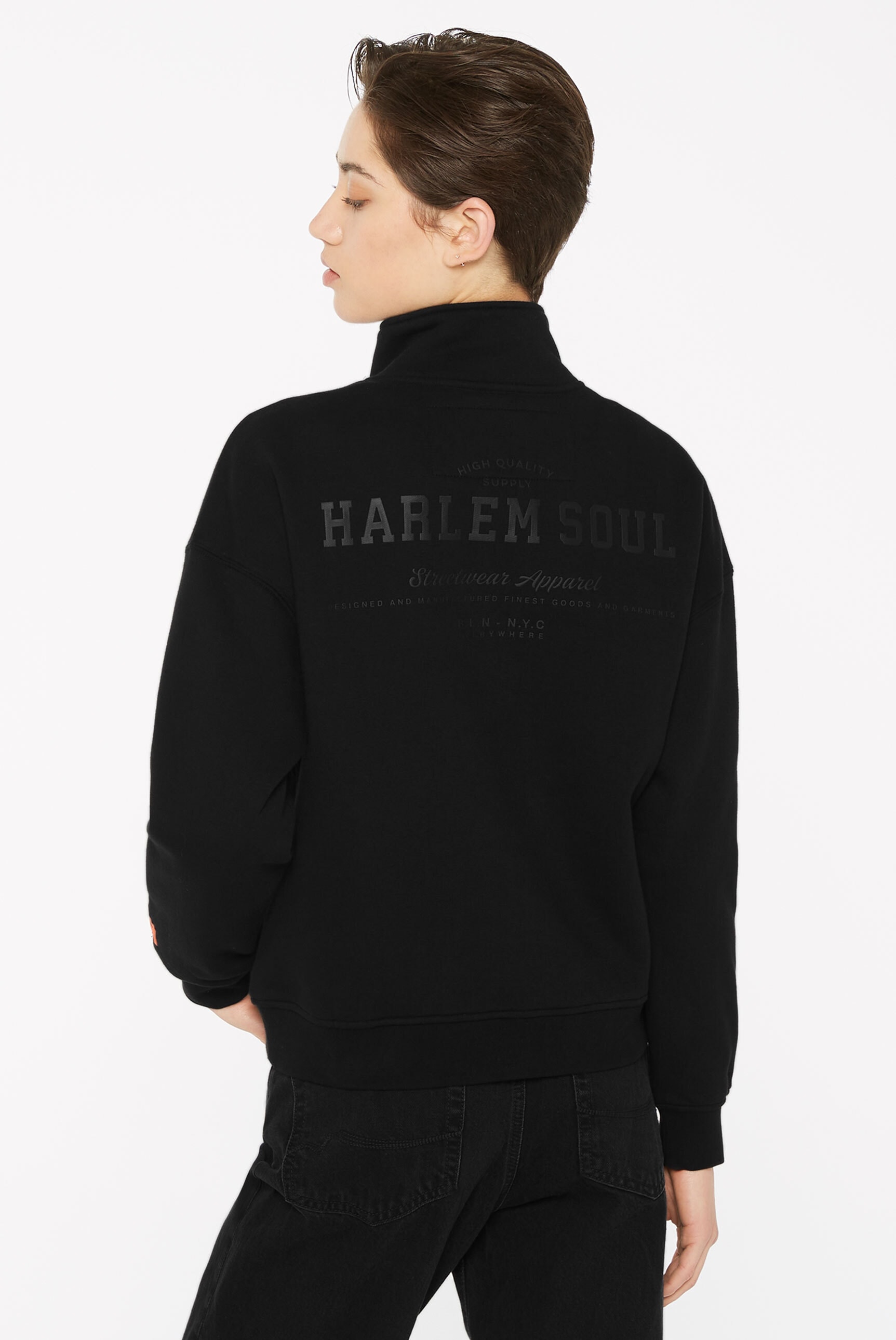 Harlem Soul Sweater, mit überschnittenen Schultern