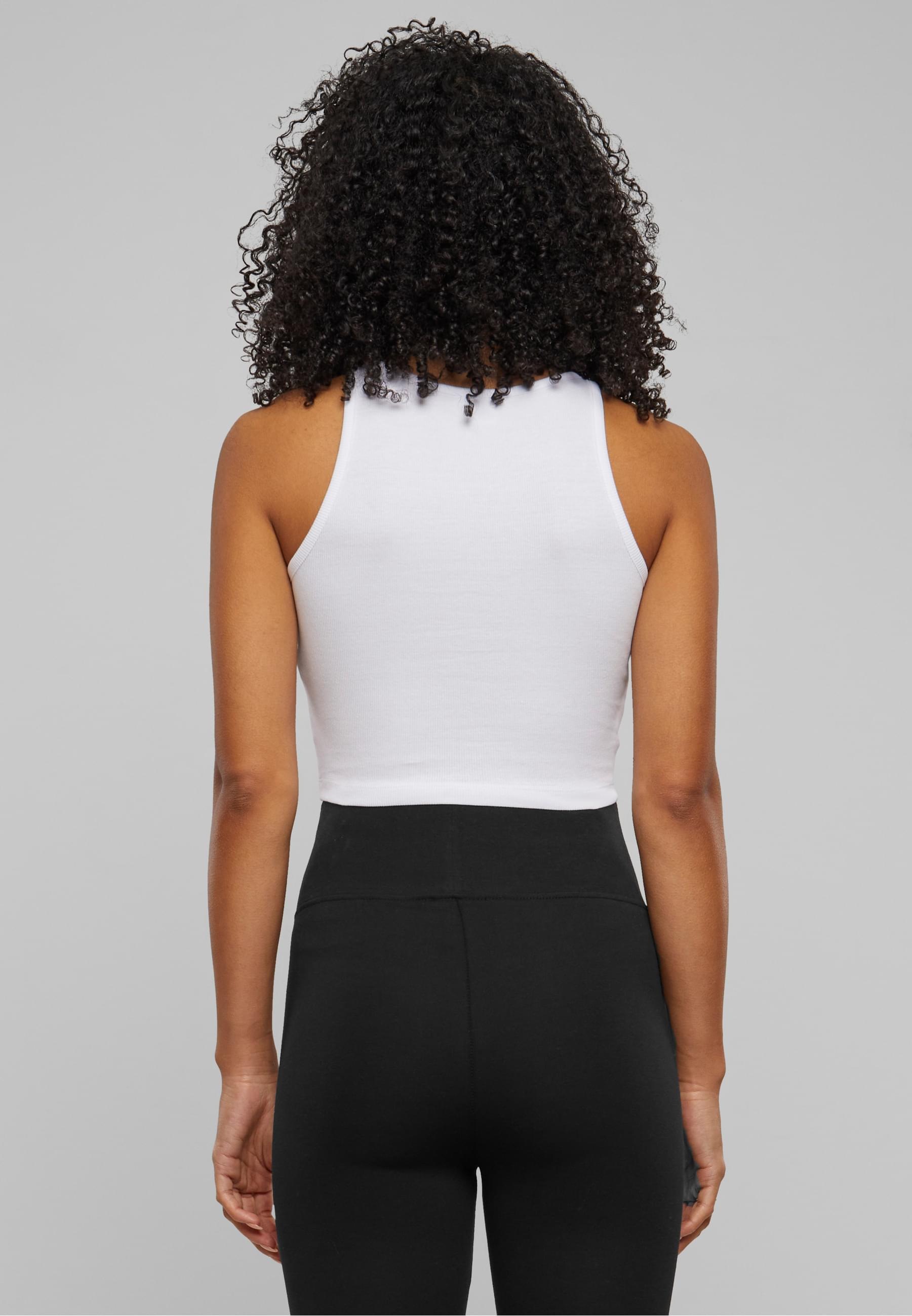 URBAN CLASSICS Muskelshirt »Urban Classics Damen Ladies Organic Cropped Rib Top«, (1 tlg.)