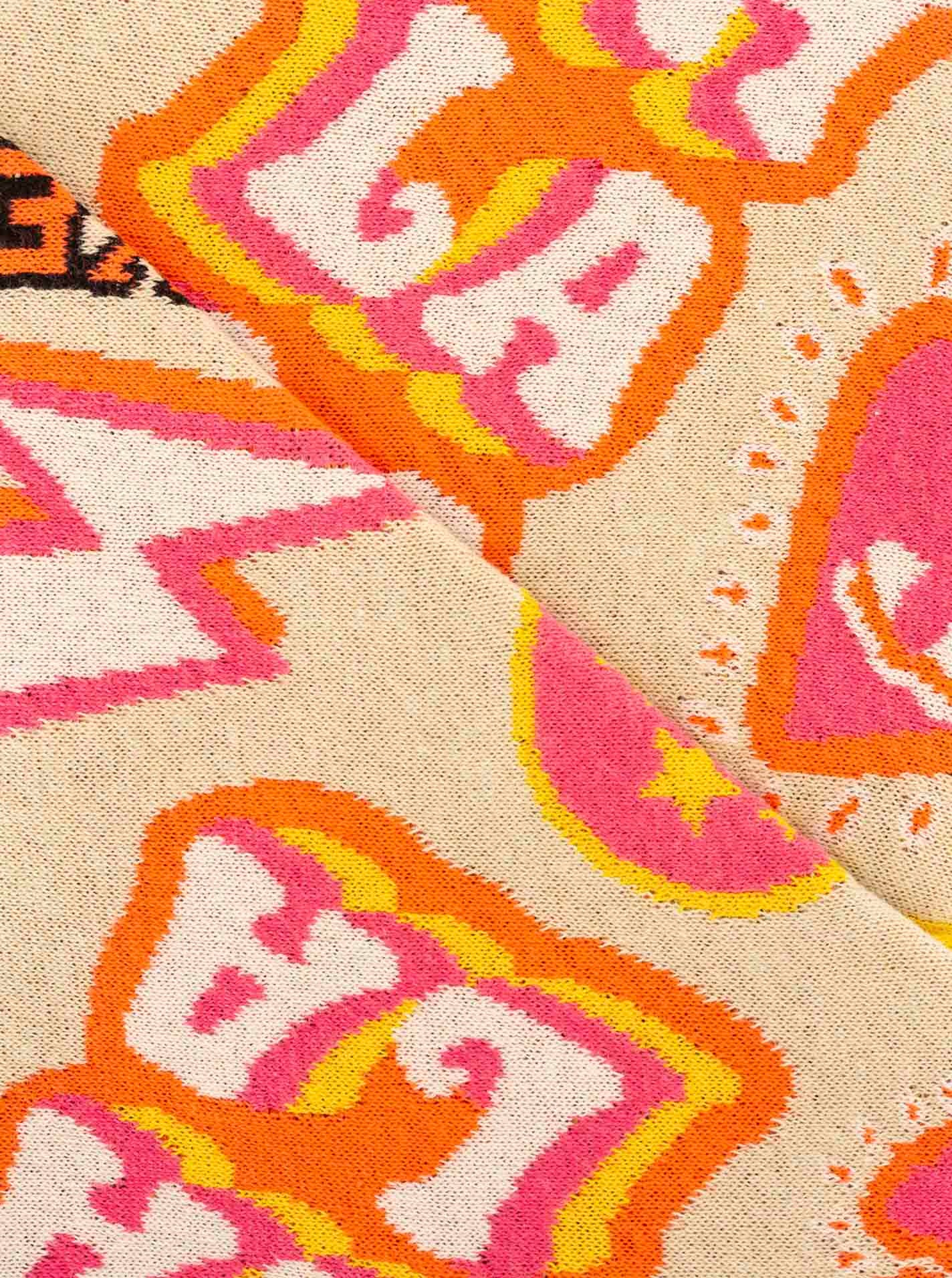 Thumbnail - Zwillingsherz Dreieckstuch ""OOPS"" Statement Muster, Strick, wärmend