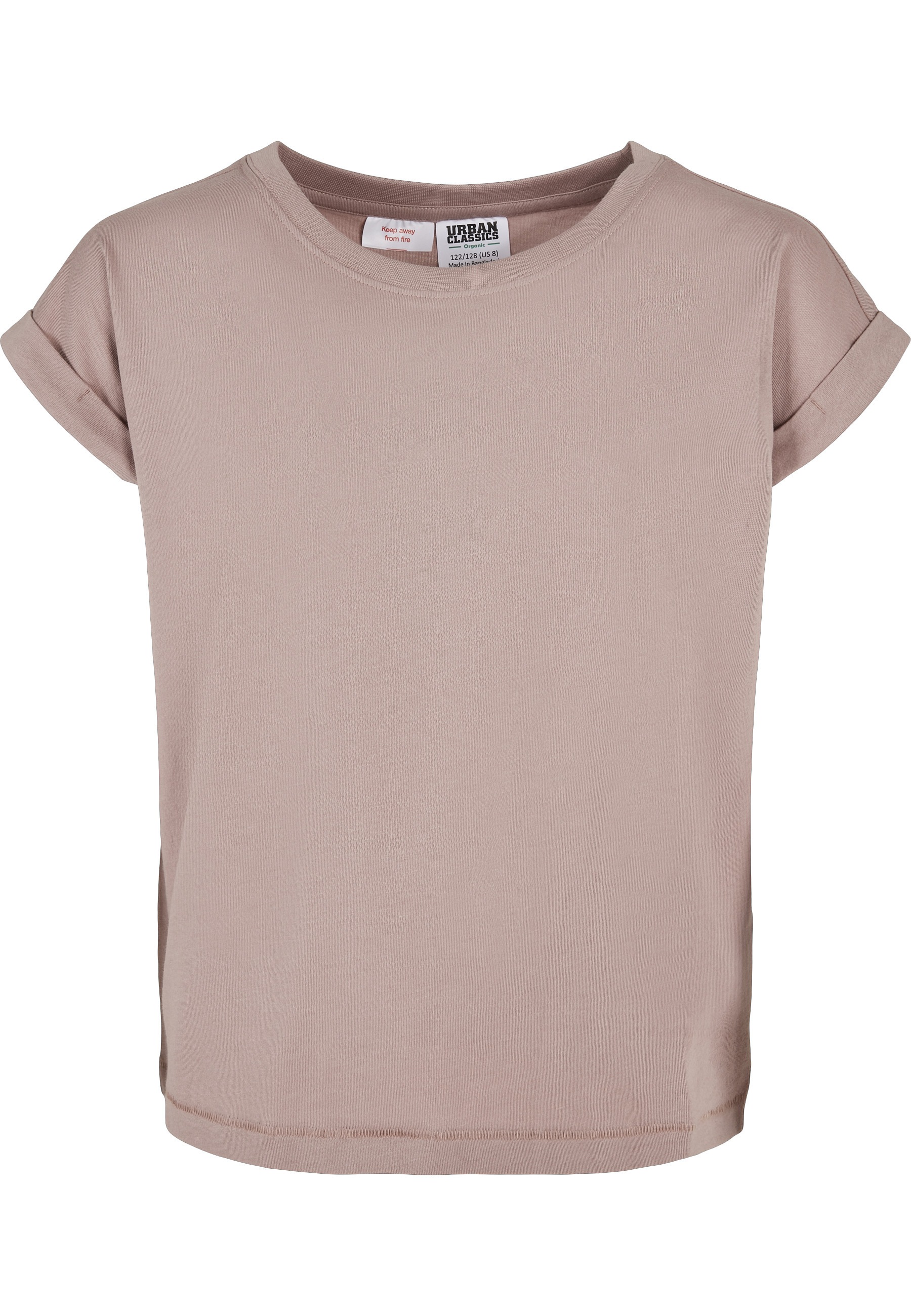 URBAN CLASSICS T-Shirt "Urban Classics Damen Girls Organic Extended Shoulder Tee" 1 Stk.