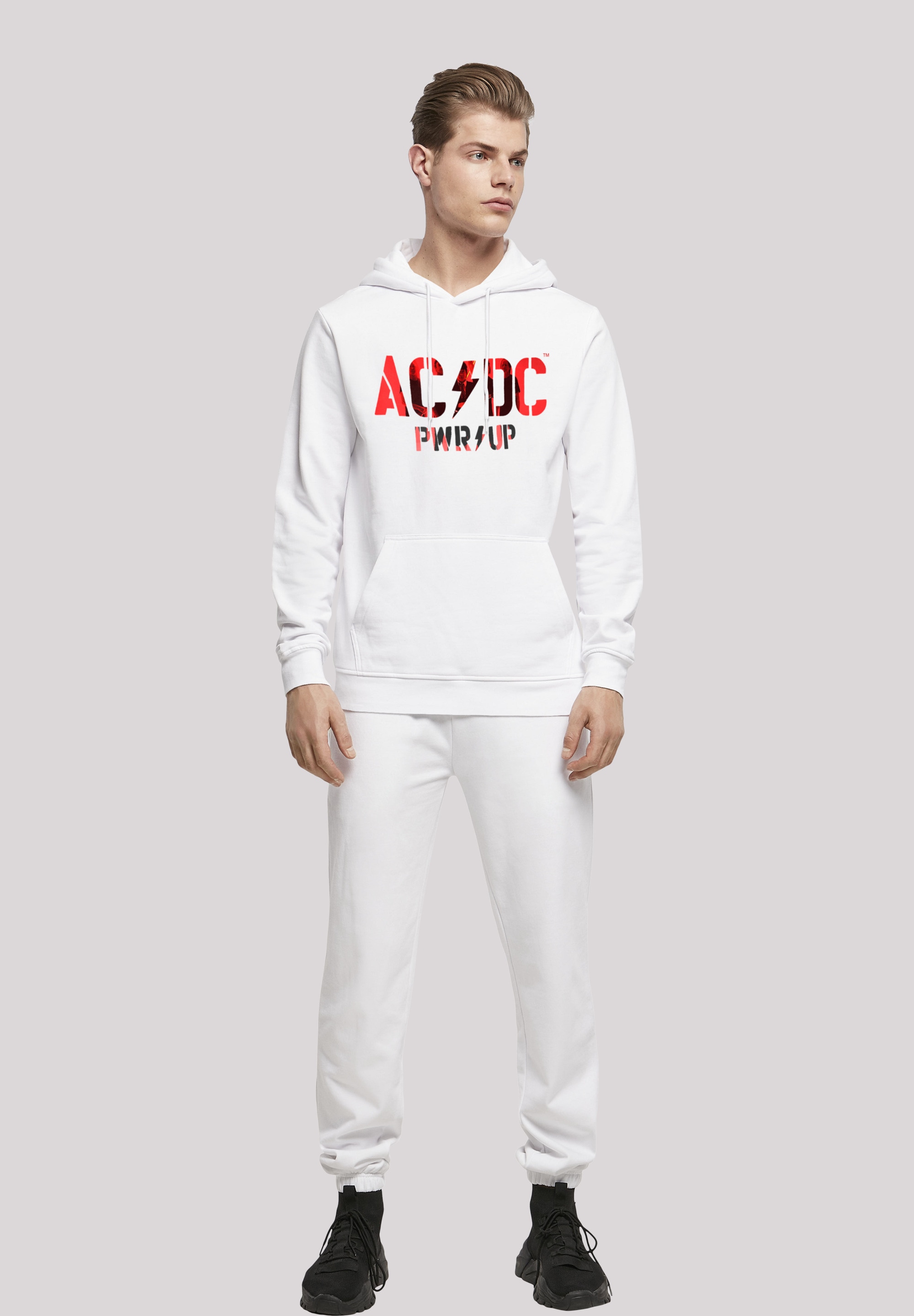 F4NT4STIC Kapuzenpullover »ACDC Rock Band PWRUP Photo Logo«, Print