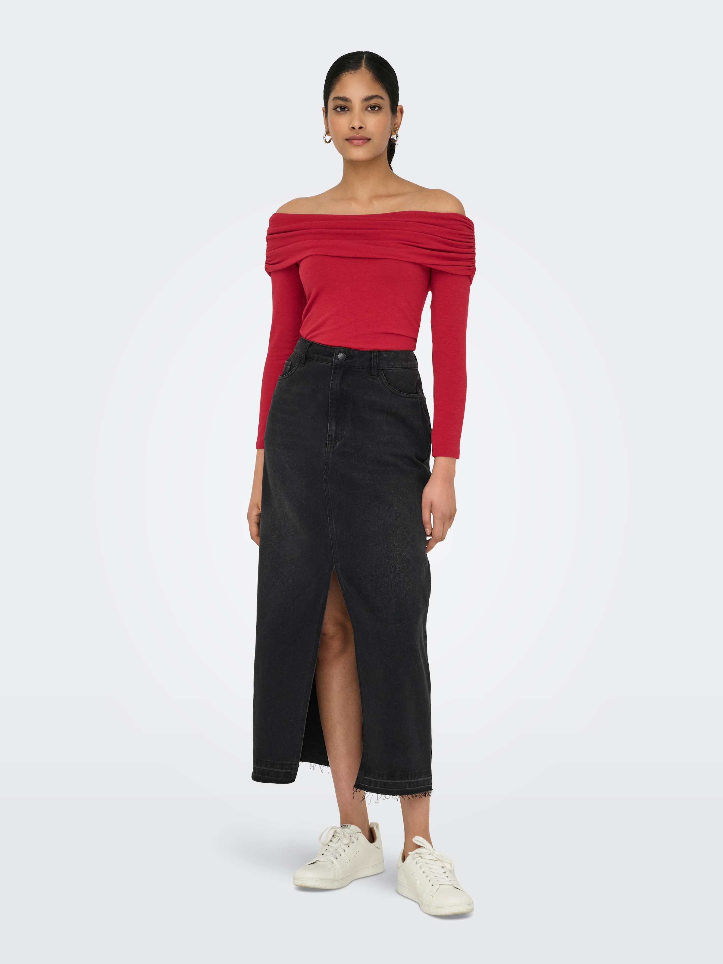 ONLY Langarmshirt »ONLGLAMOUR L/S OFF SHOULDER TOP CC JRS«